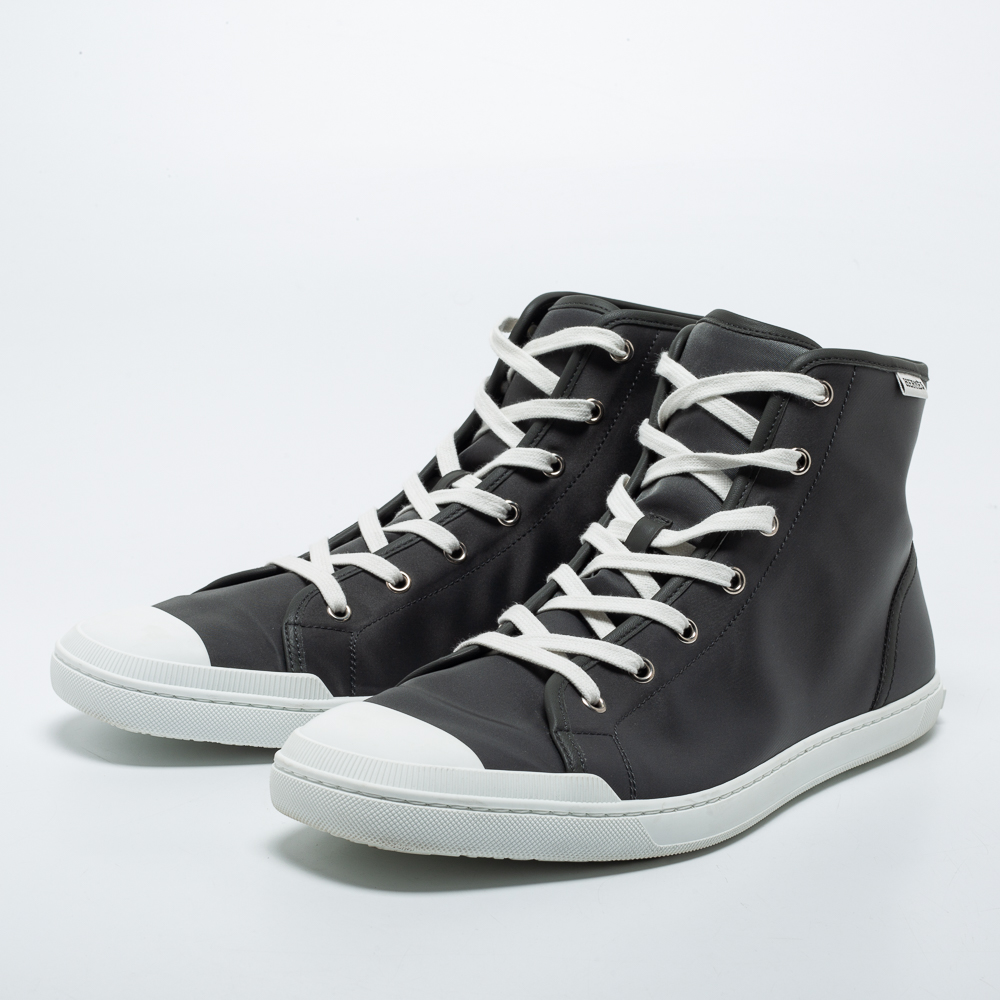 

Hermes Grey Nylon Express High Top Sneakers Size