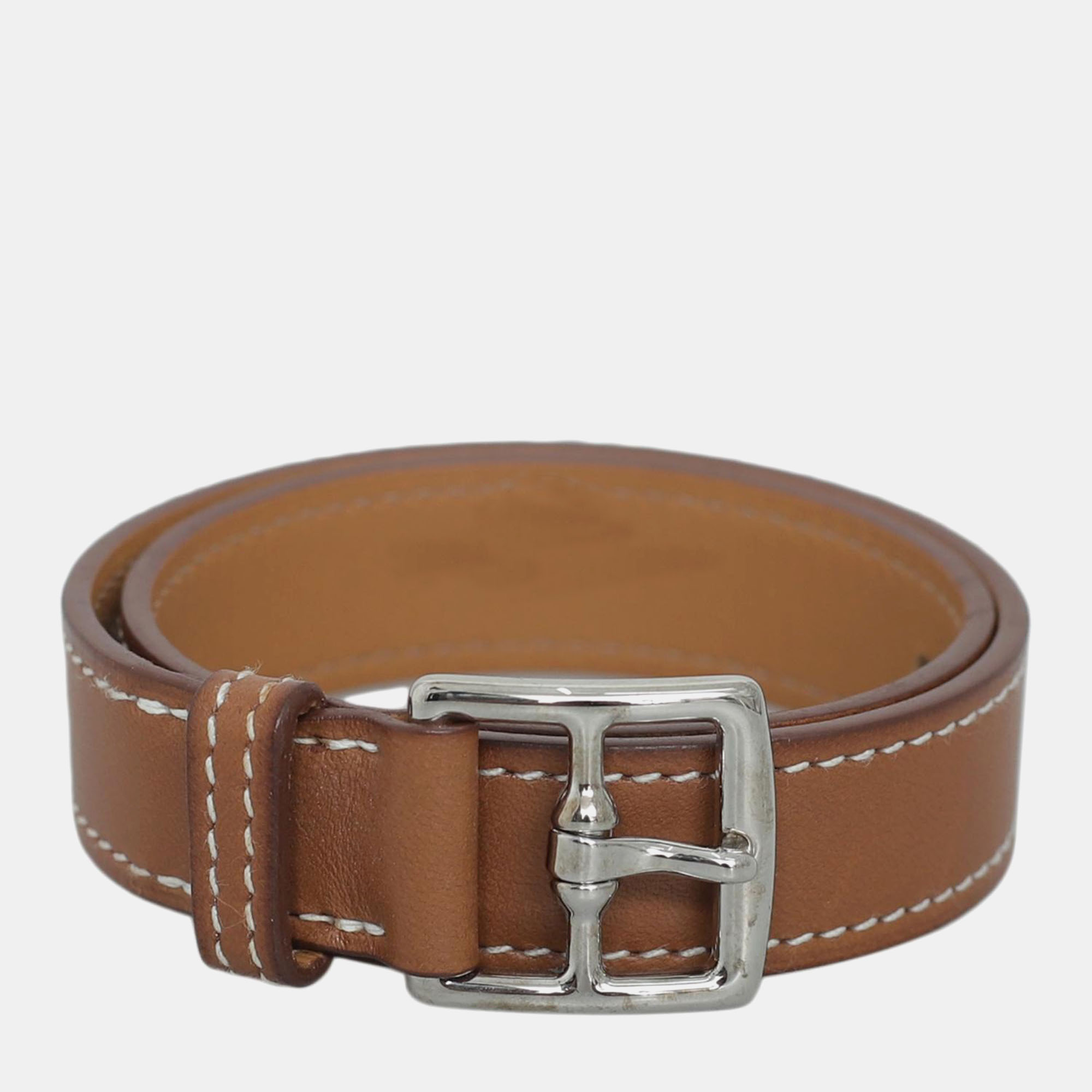 

Hermes Etriviere Double Tour Bracelet, Brown