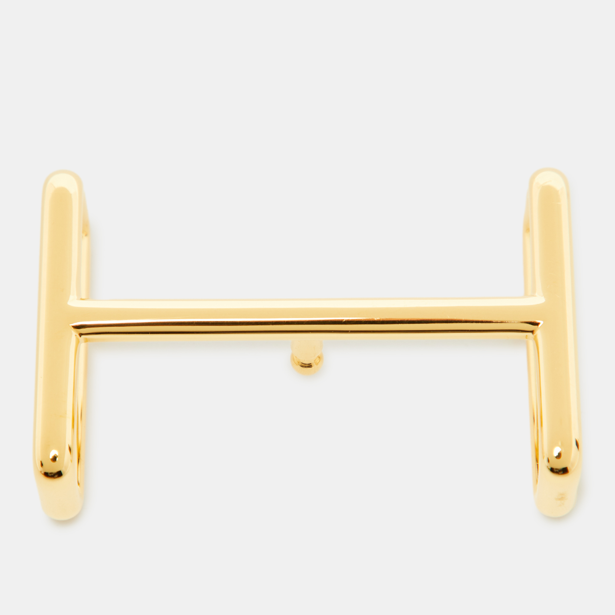 

Hermes Gold Finish Metal Idem H Belt Buckle