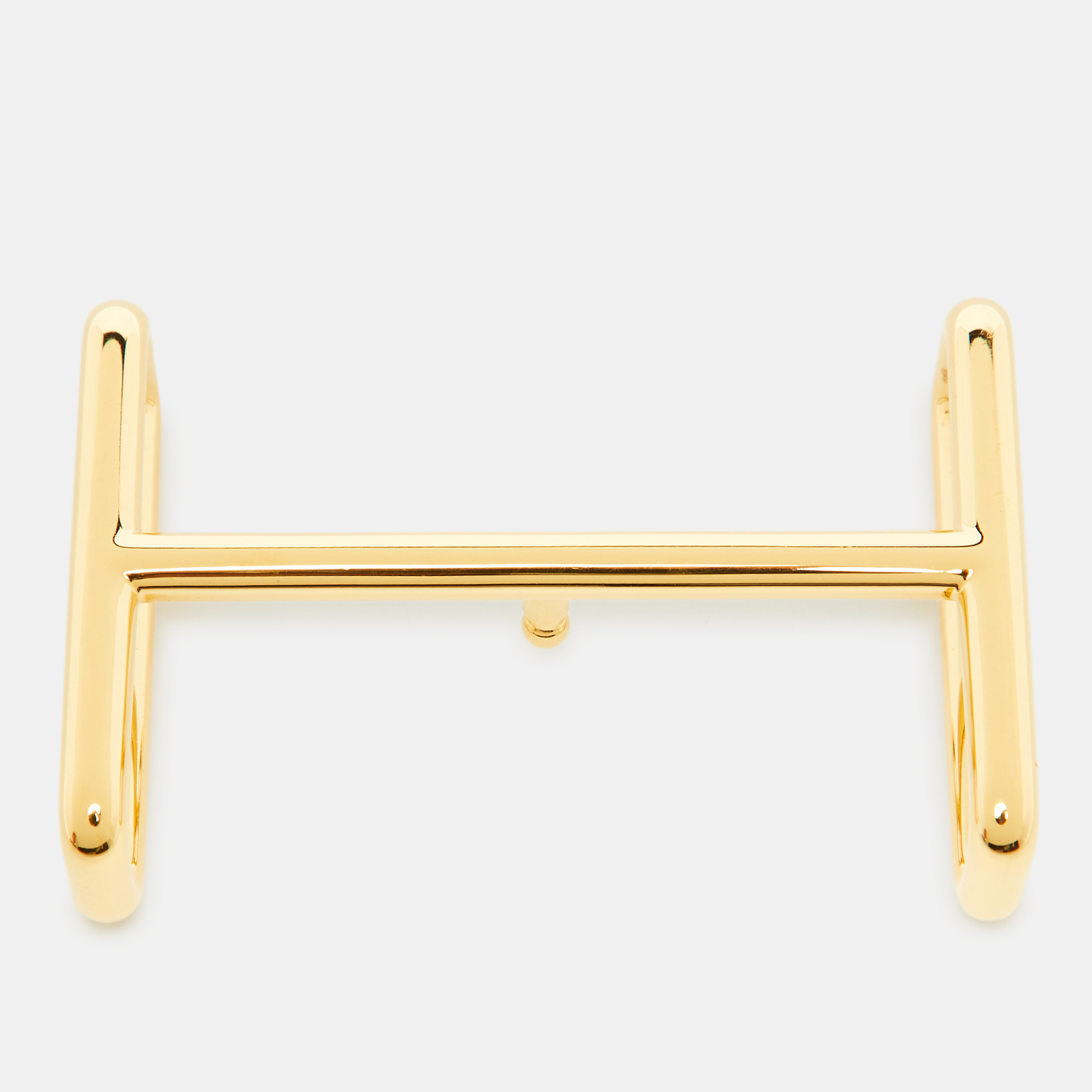 

Hermes Gold Finish Metal Idem H Belt Buckle