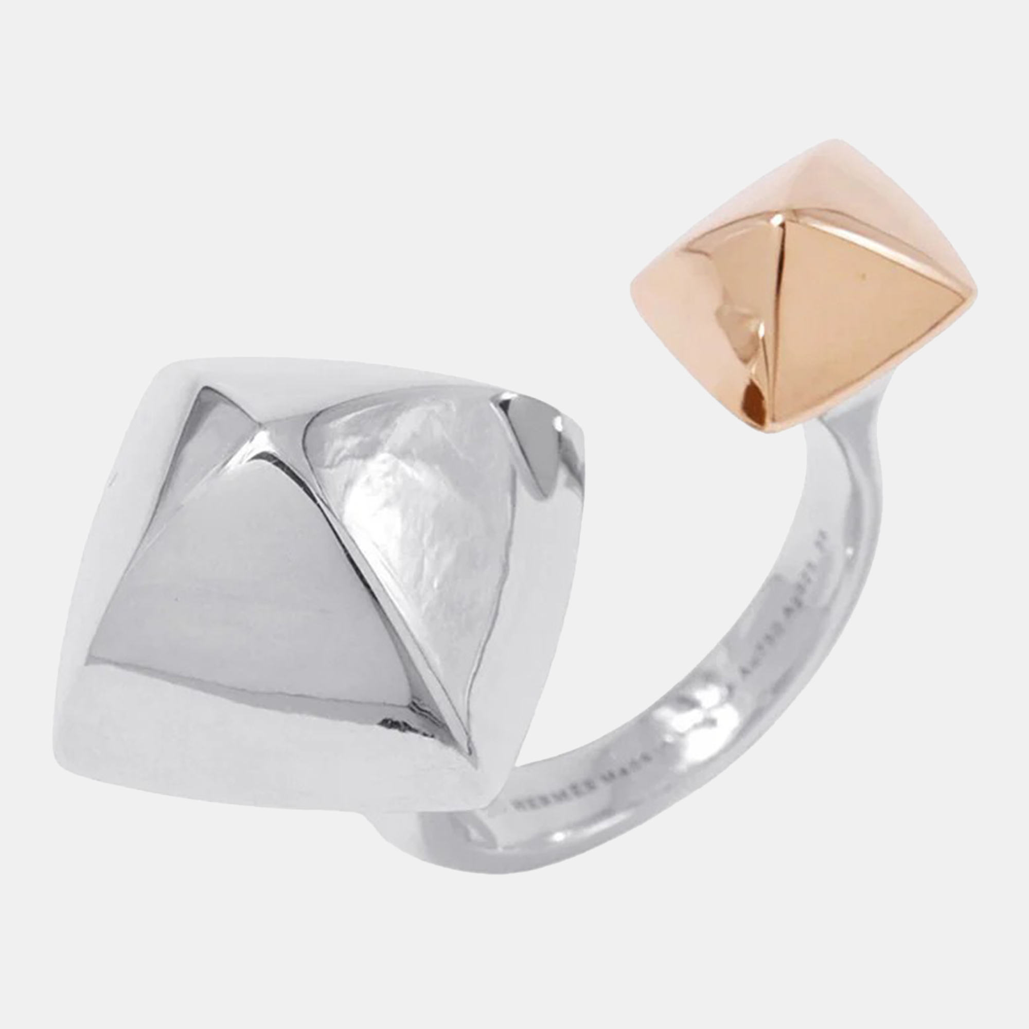 

Hermes Medor Ring 18k Rose Gold, Silver 925 EU 58