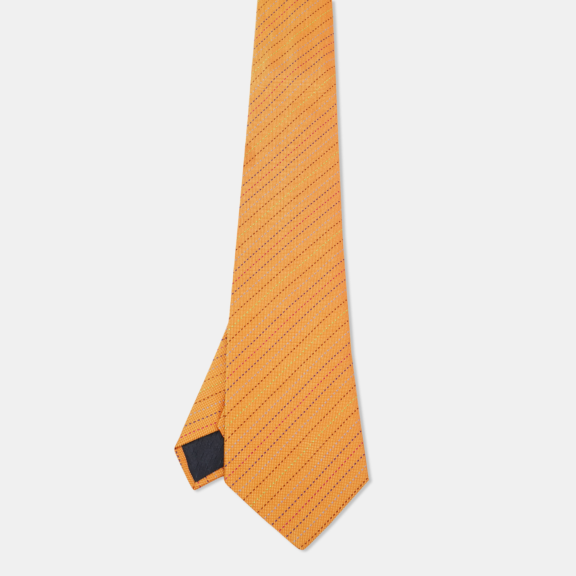 

Hermès Yellow Patterned Silk Tie