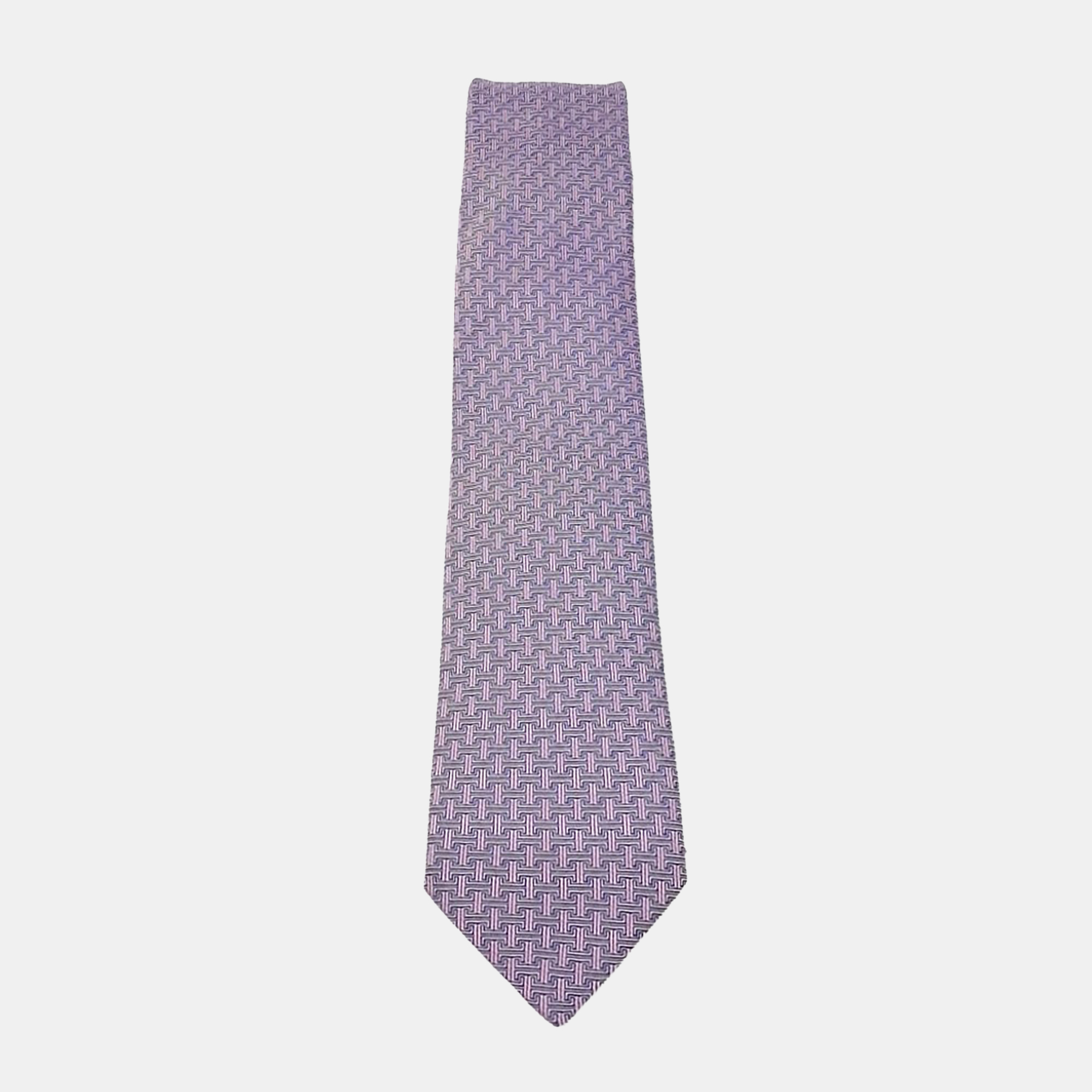 

Hermes Silk Violet Tie, Purple