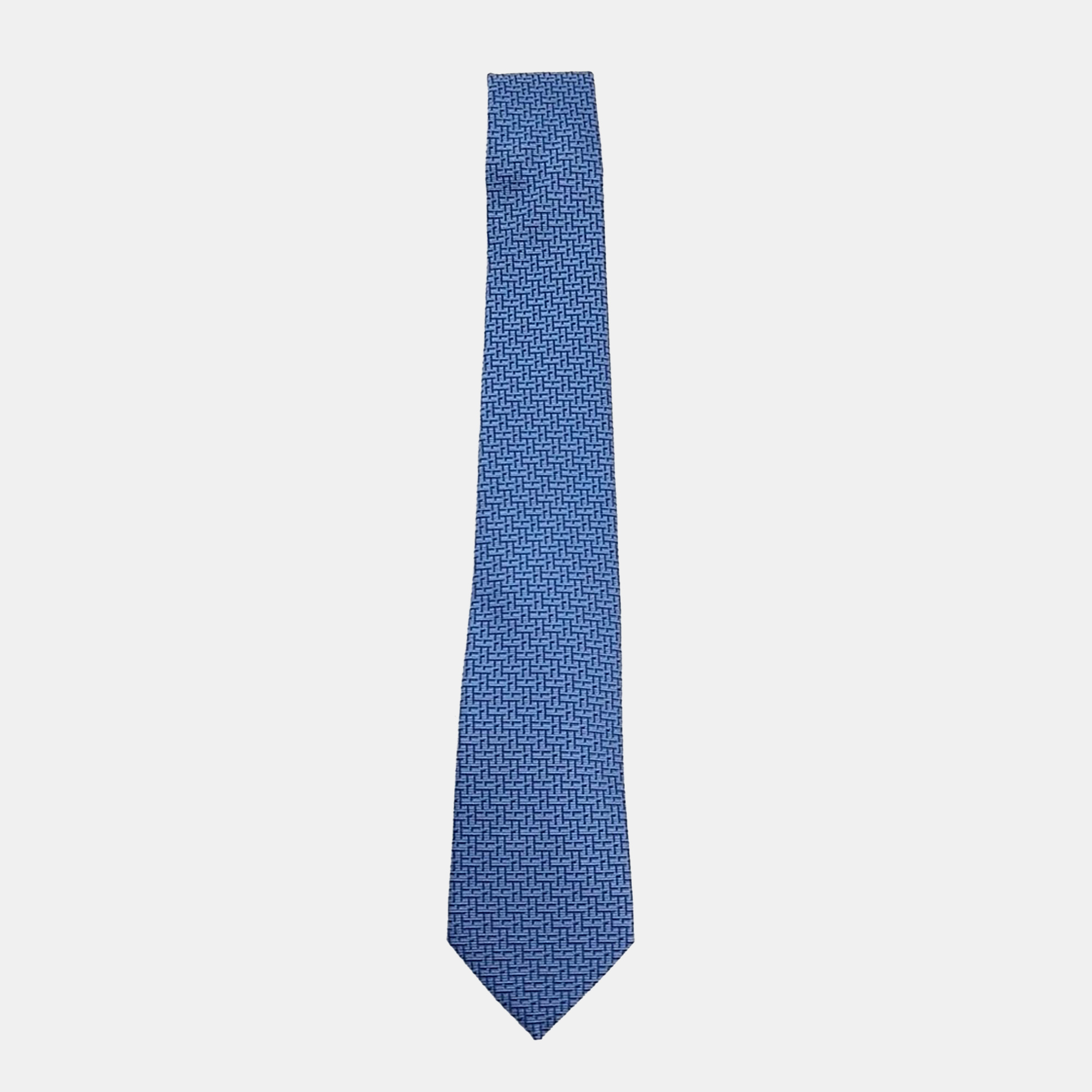 

Hermes silk tie, Blue
