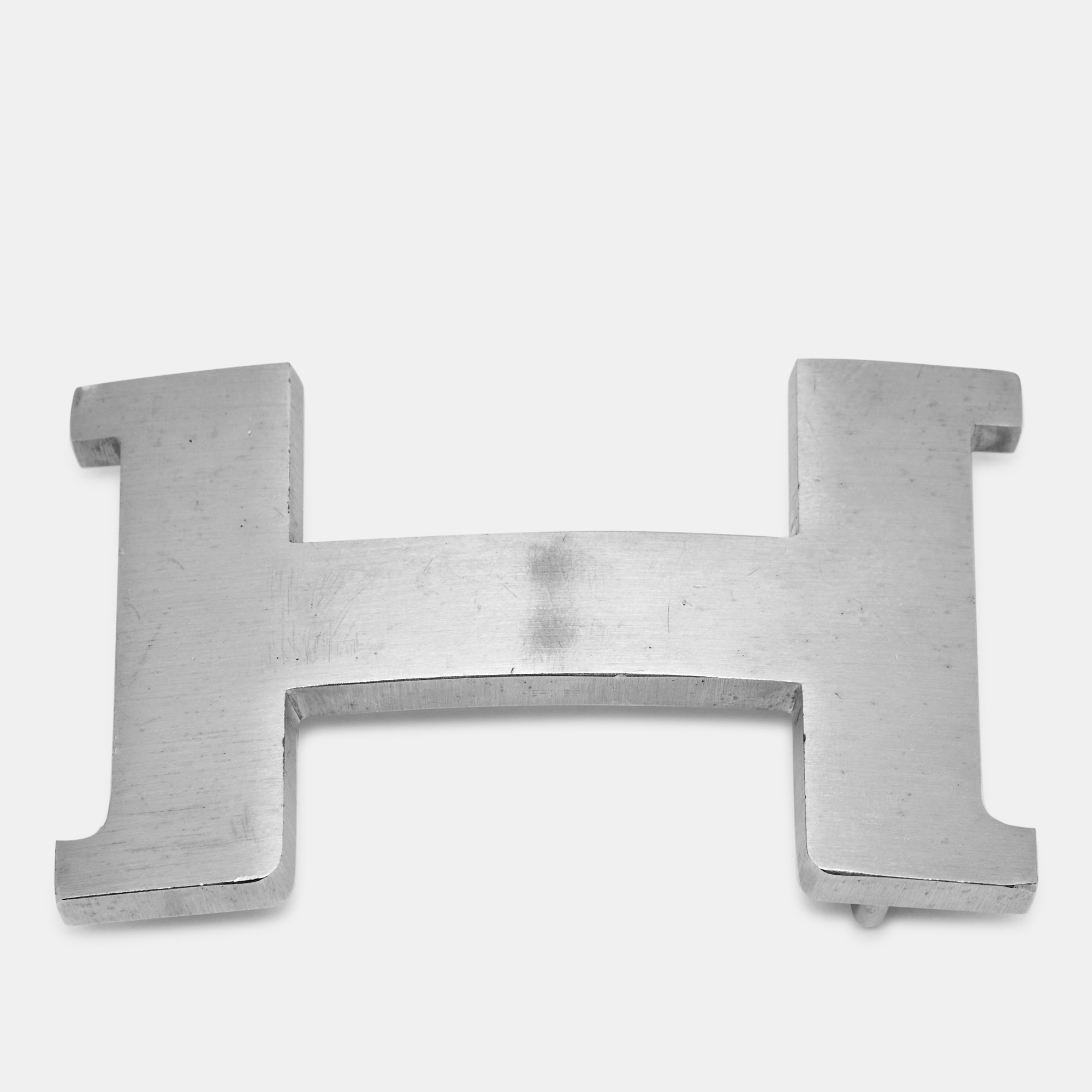 Herm&egrave;s Constance Belt Buckle Brushed Palladium Finish Metal