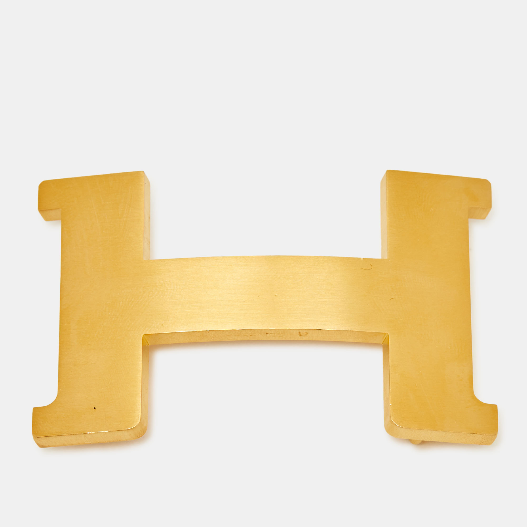 Herm&egrave;s Constance Belt Buckle Brushed Gold Finish Metal