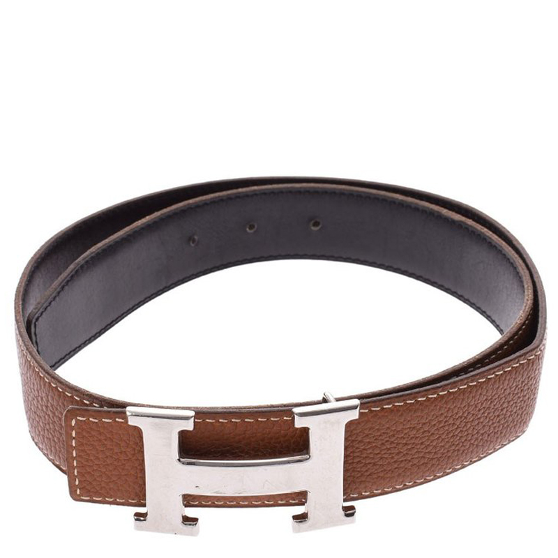 hermes brown leather belt