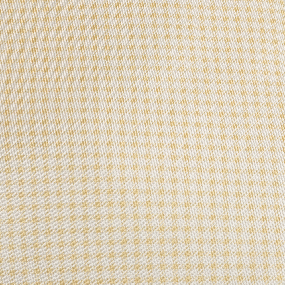 

Hermes Cream Check Print Silk Tie