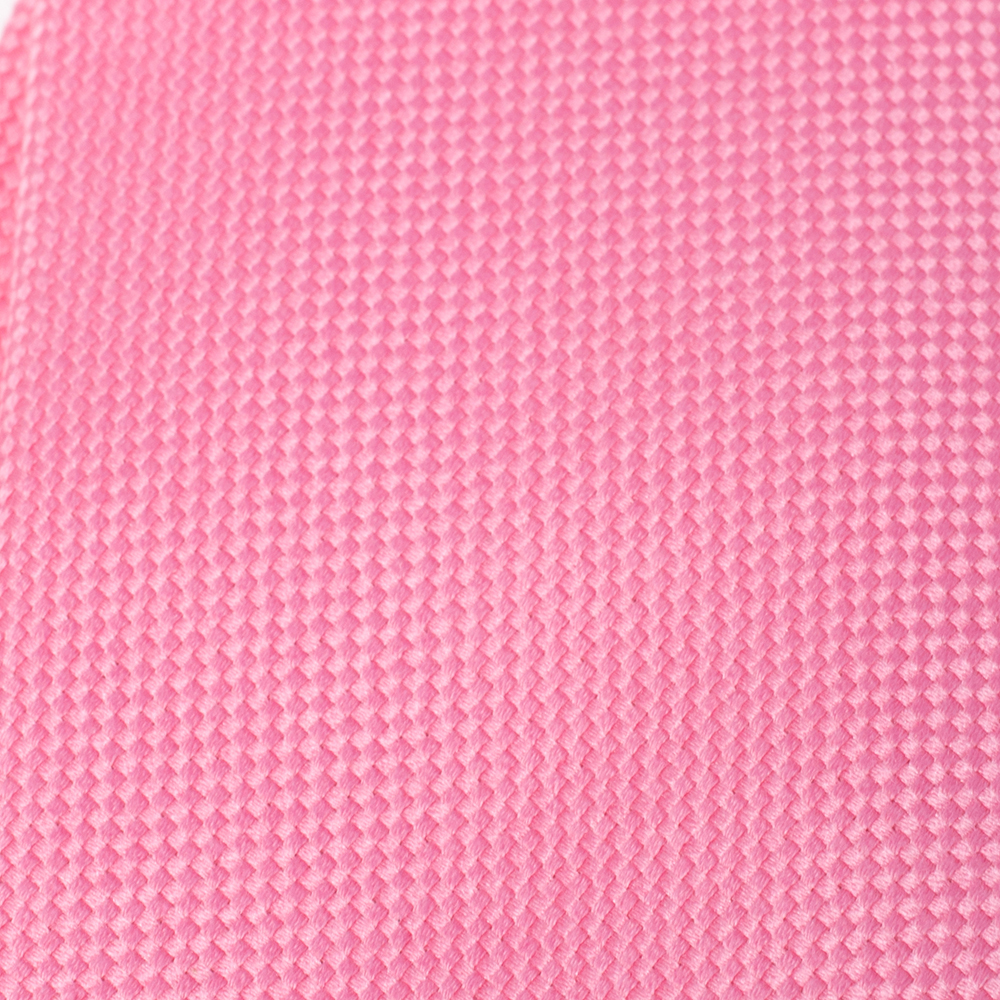 

Hermès Rose Pink Nattée de Soie Tie