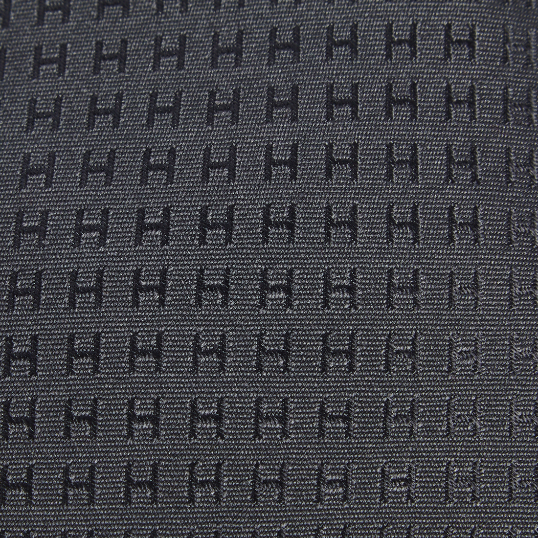 

Hermes Grey H Silk Jacquard Tie