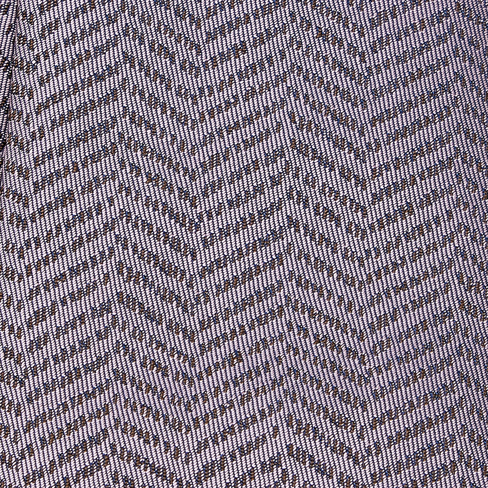 

Hermès Purple Chevron Patterned Silk Jacquard Tie