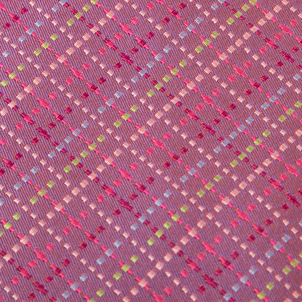 

Hermes Iridescent Purple Jacquard Silk Tie
