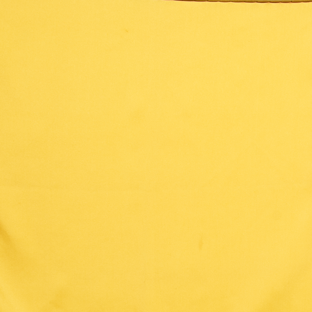 

Hermes Yellow Silk Pocket Square