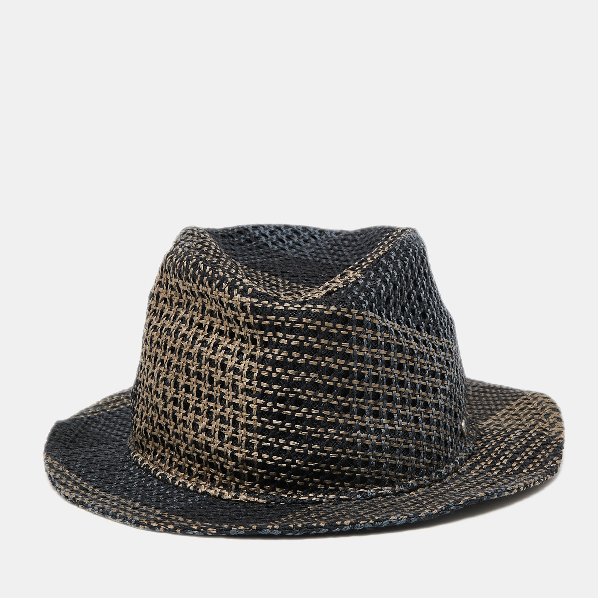 

Hermes Blue & Beige Hemp Claudio Hat