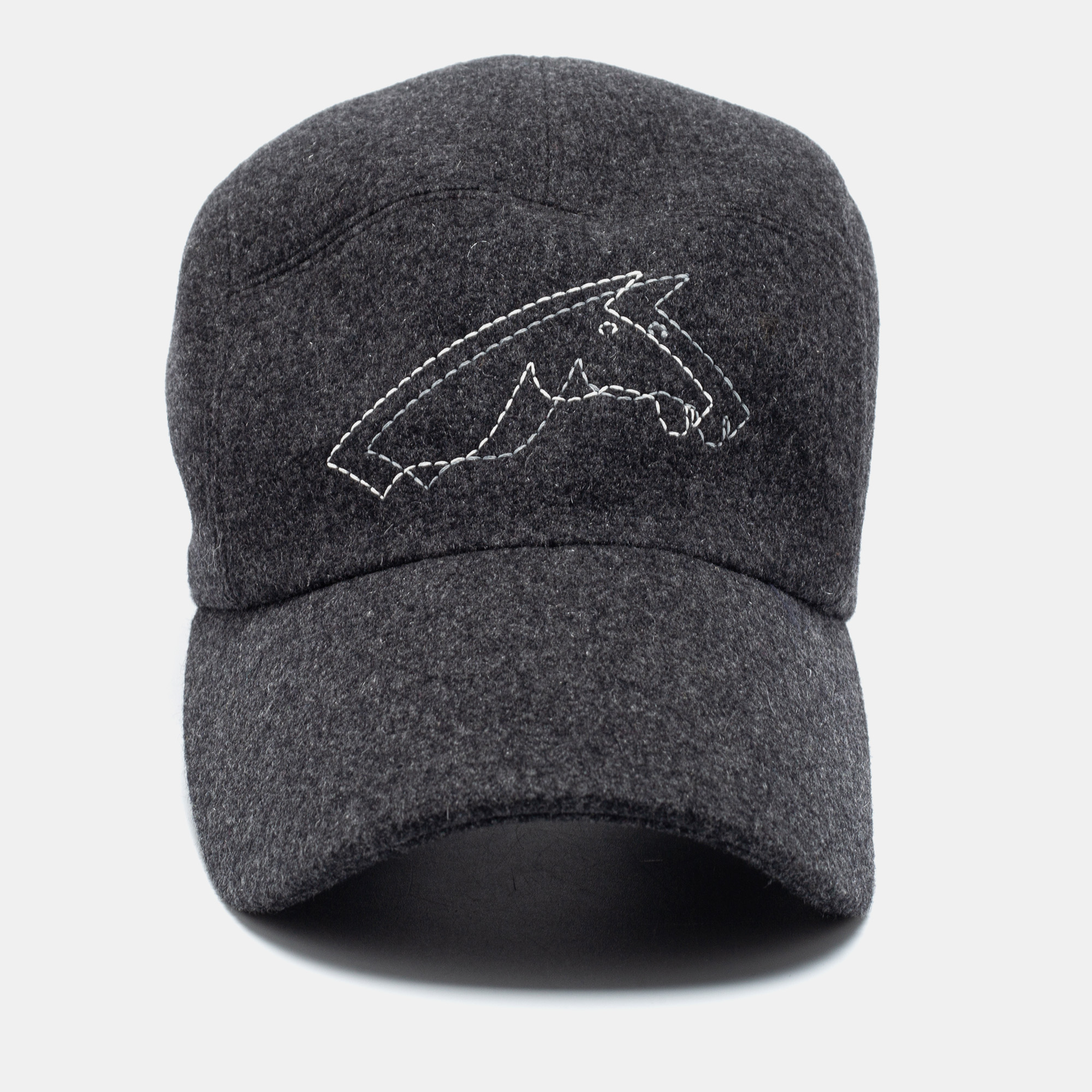 

Hermès Charcoal Grey Cashmere Nevada Baseball Cap