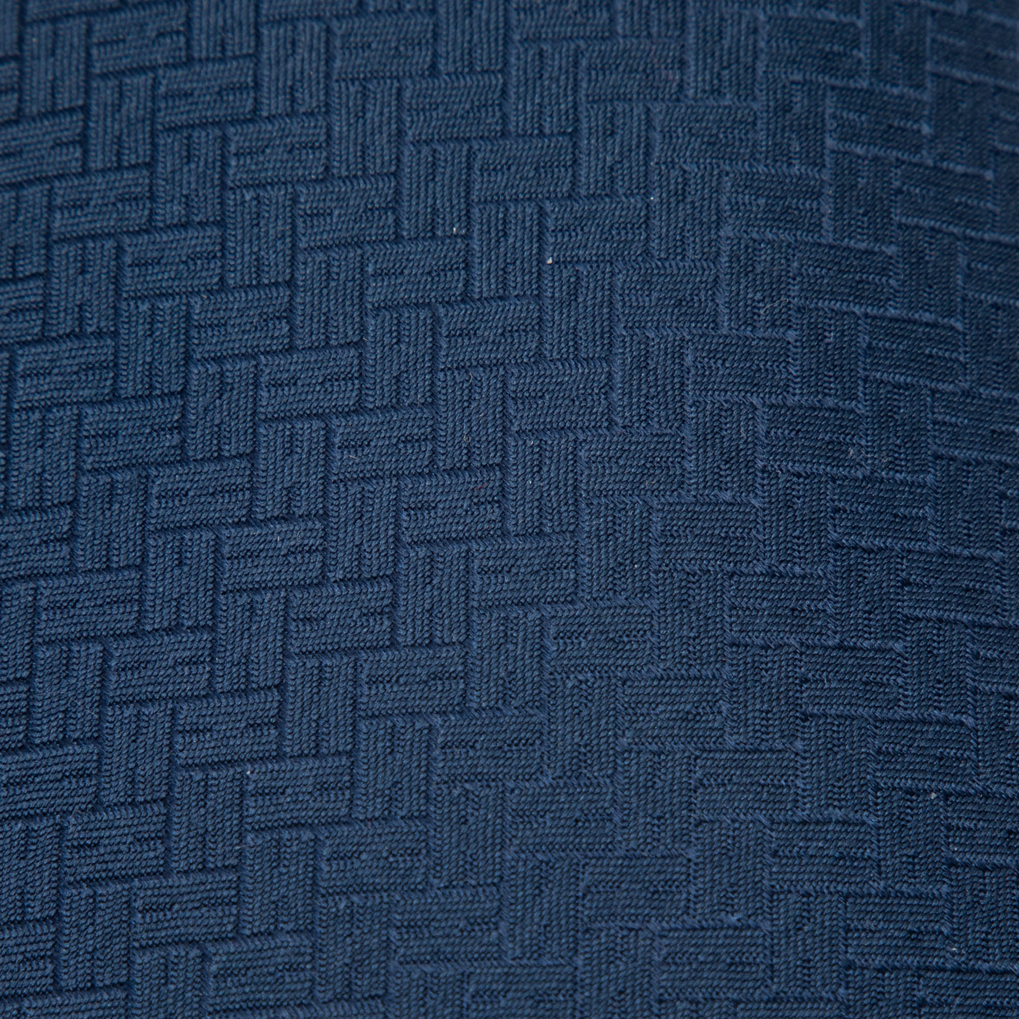 

Hermès Dark Blue Faconnee H 24 Silk Tie