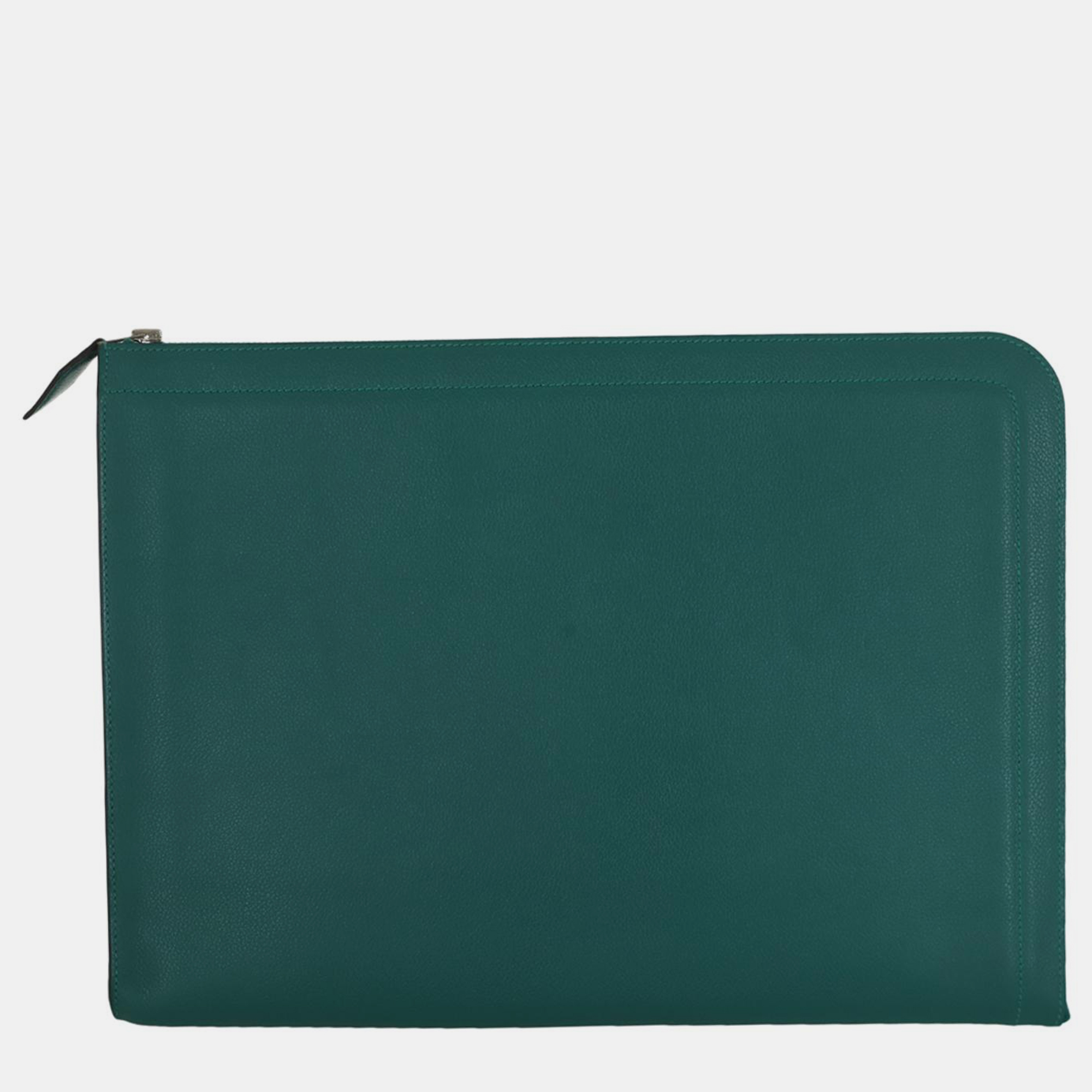 

Hermes Zip Document Holder, Green