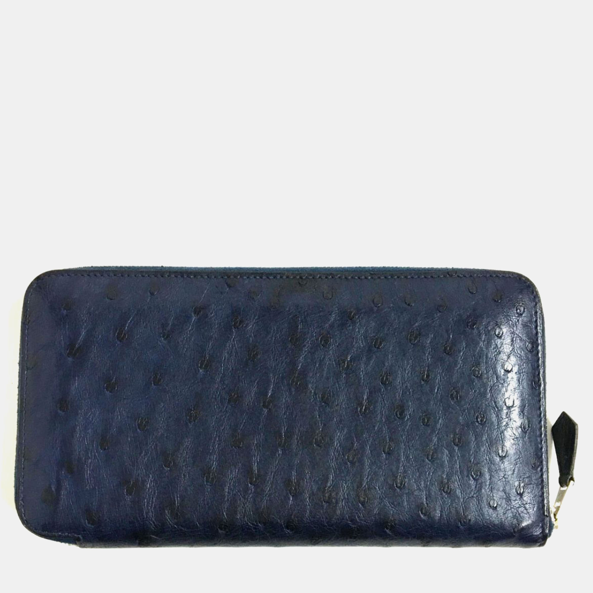 

Hermes Azap Long Ostrich Leather Wallet, Blue