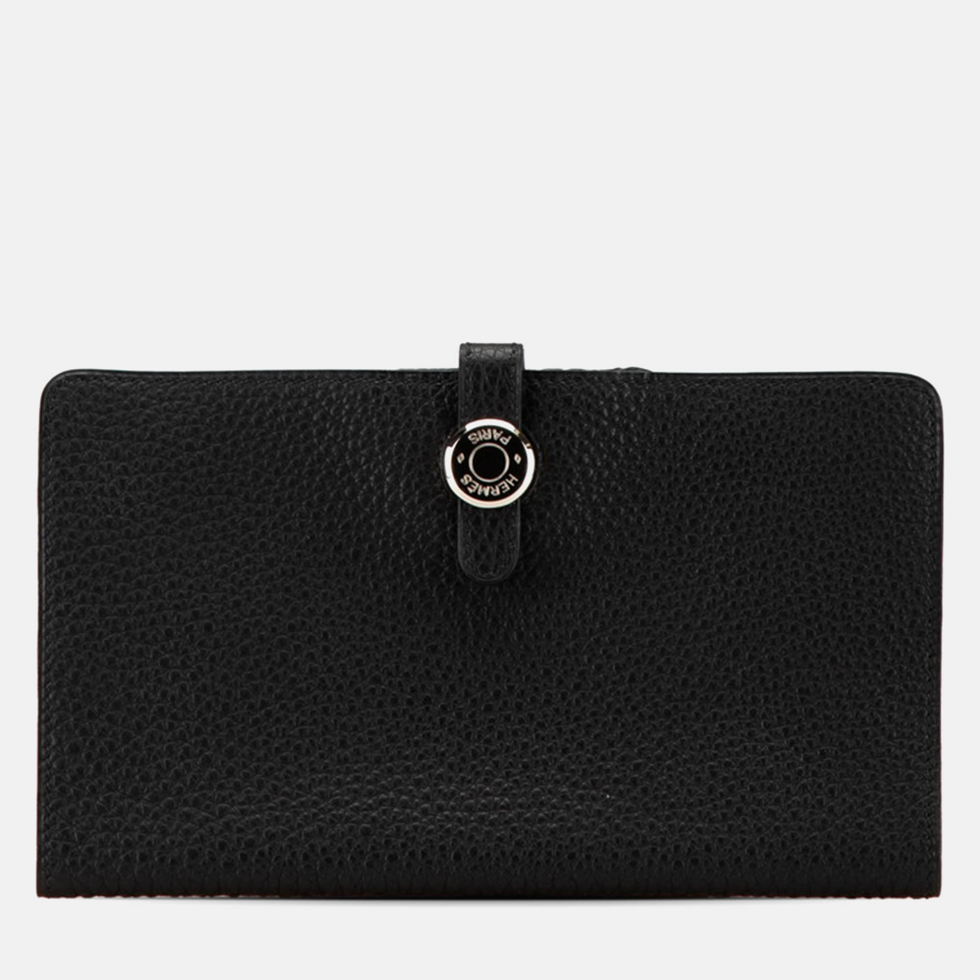 

Hermes Black Dogon Mm Card Case