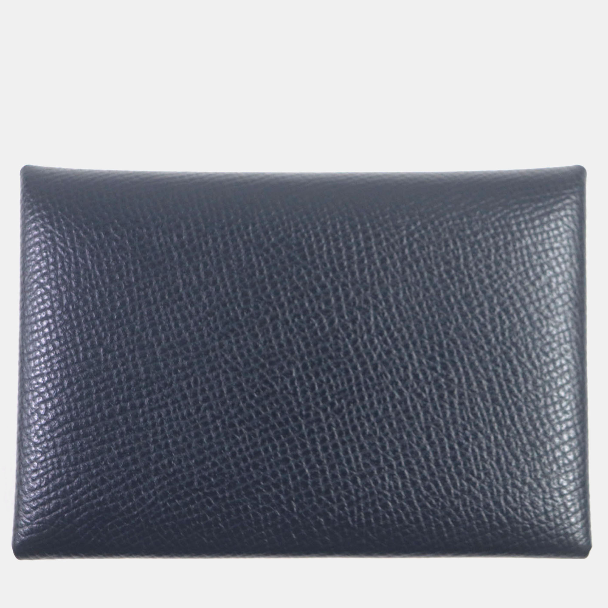 

Hermes Blue Leather Calvi Duo Coin Case