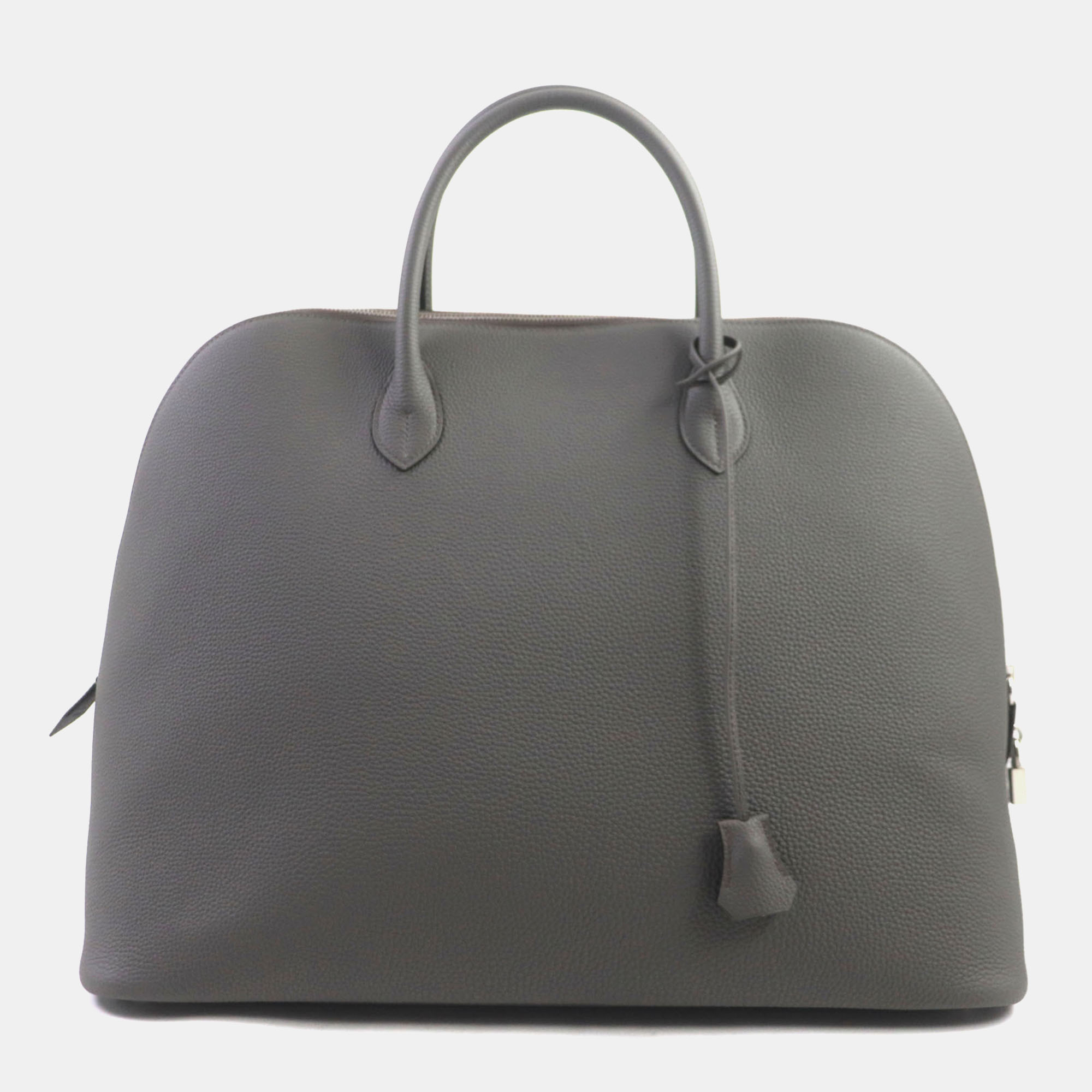 

Hermes Grey Leather Bolide 1923 45 Togo Handbag