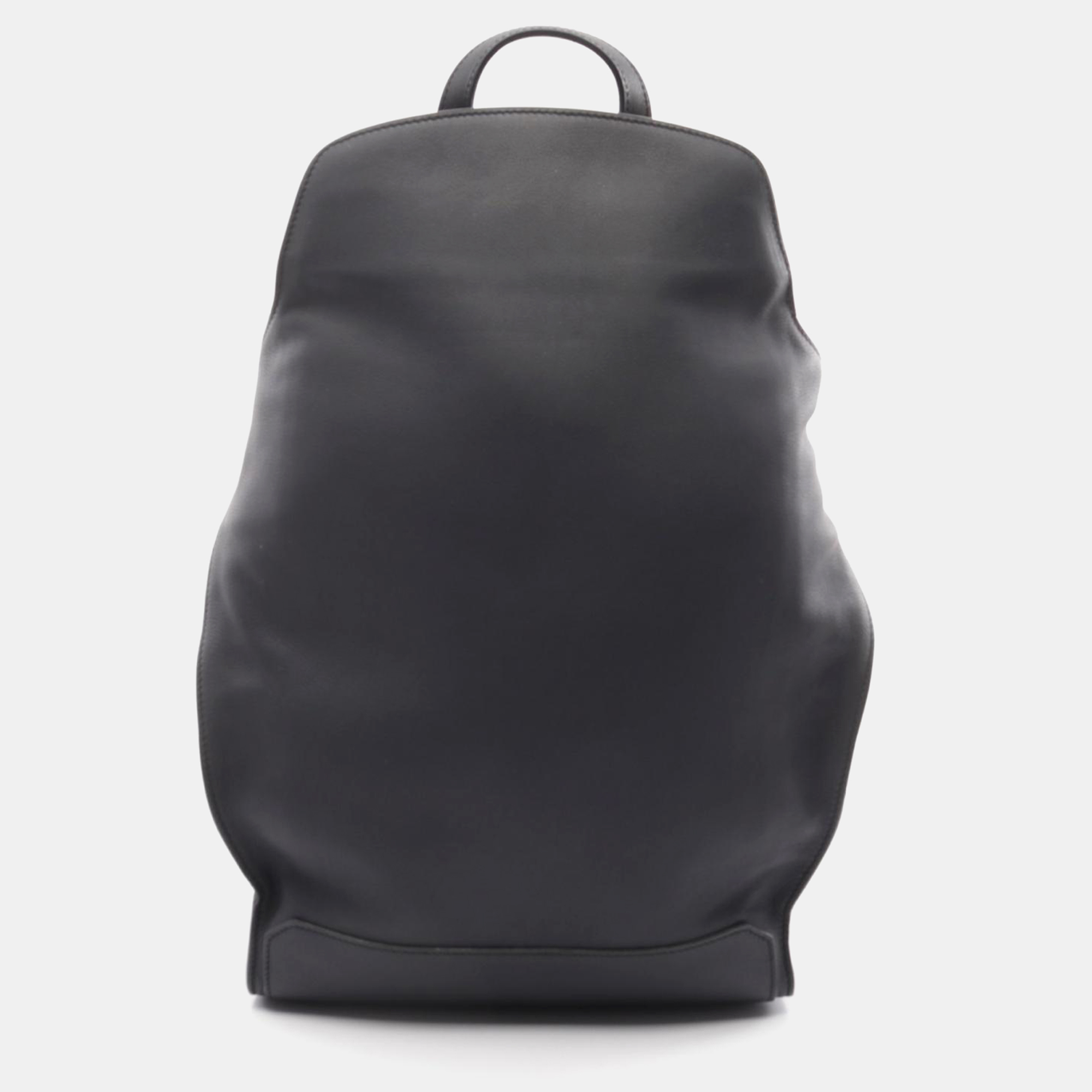 

Hermes Black Leather City Backpack