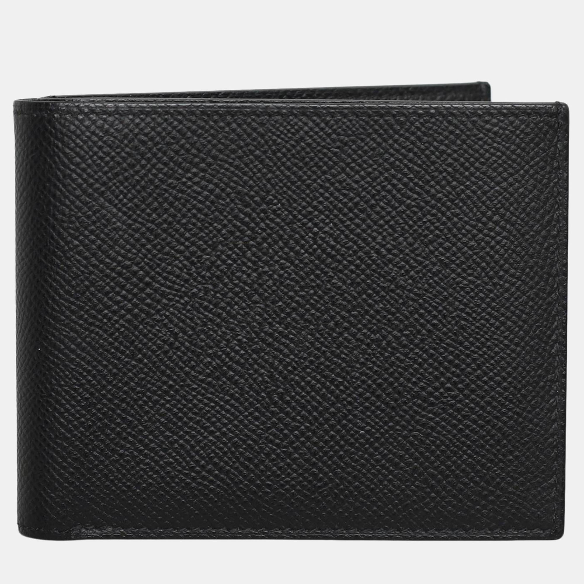 

Hermes Black Citizen Twill Compact Wallet