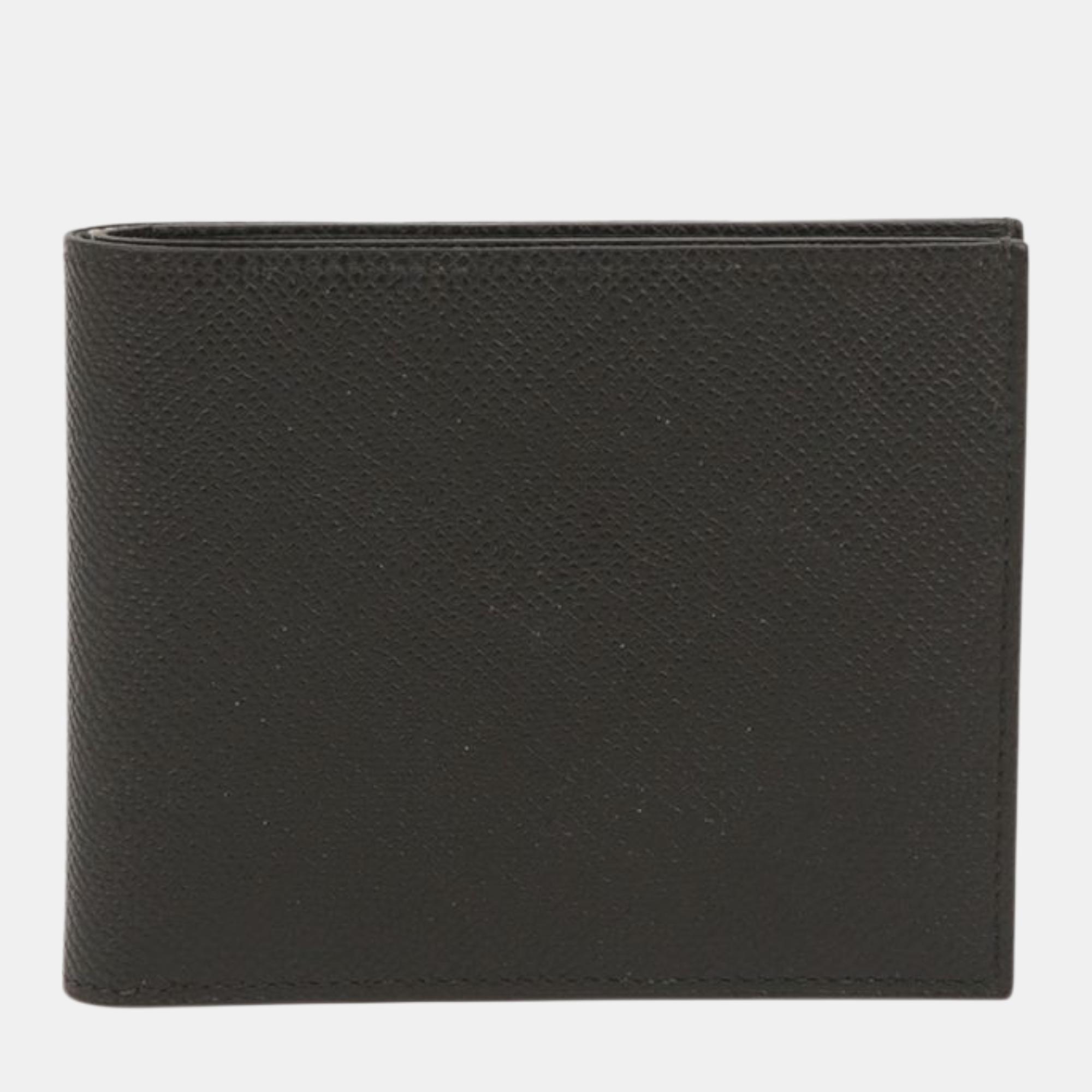 

Hermes Citizen Twill Half Wallet, Black