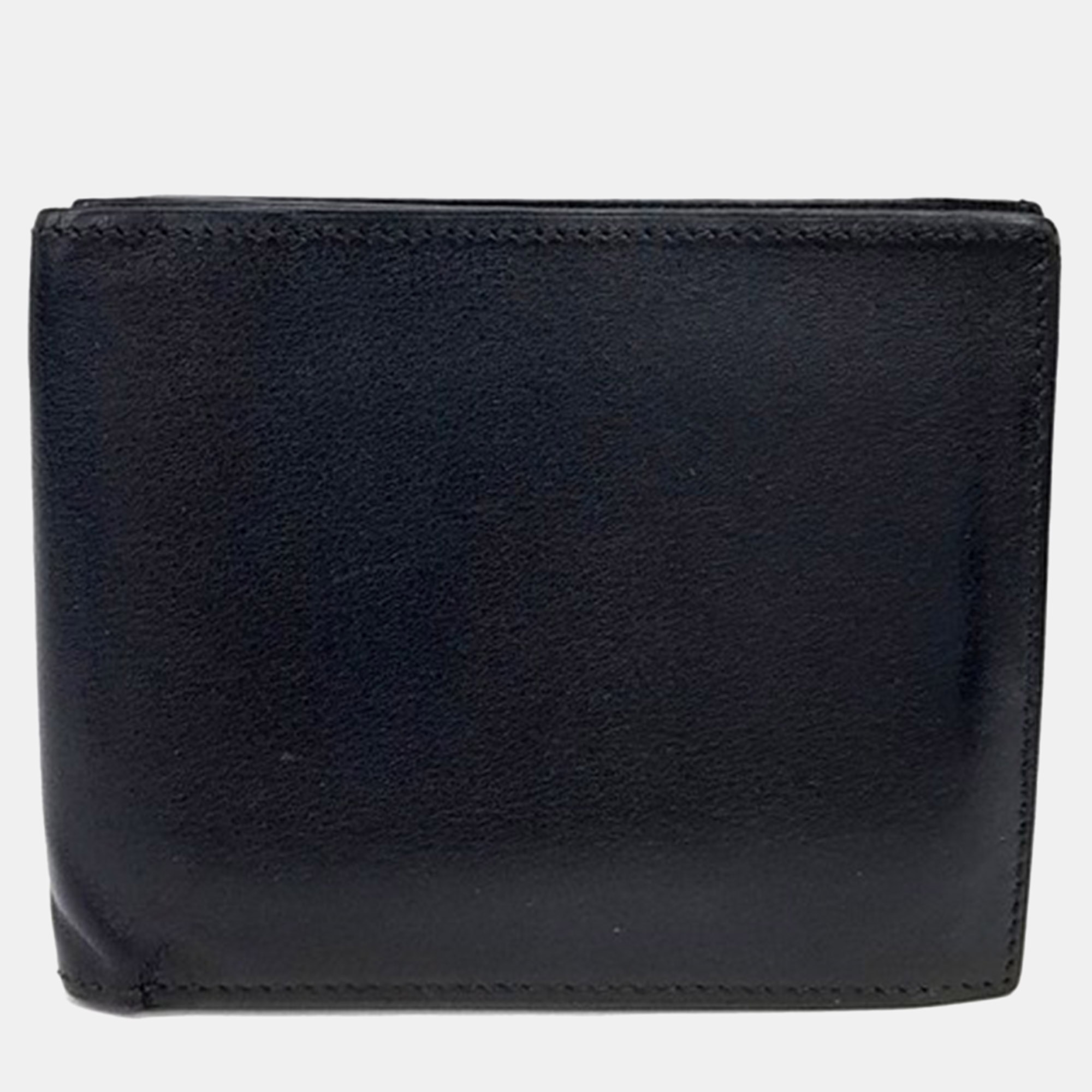 

Hermes Black Leather Citizen Twill Wallet (T)