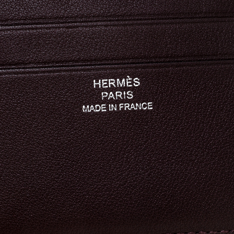 Hermes Blue Swift Citizen Twill Compact Wallet A Stamp - The Attic