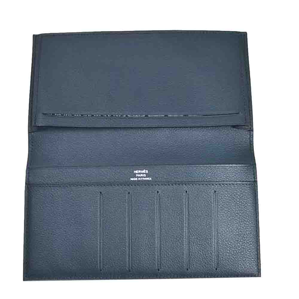

Hermes Blue Leather Mc2 Fleming Wallet