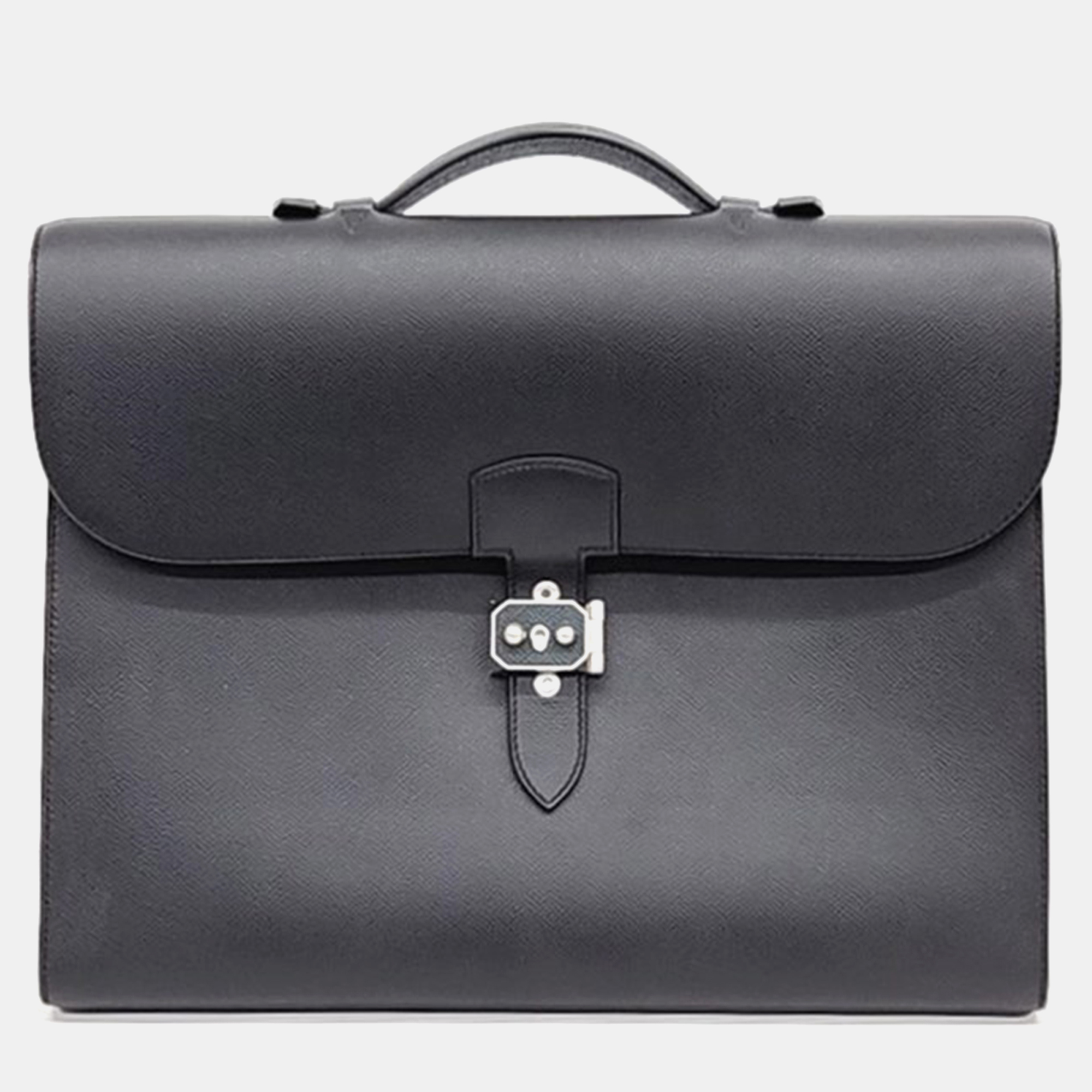 Pre-owned Hermes Sac A Depeche Light 1-37 Handbag In Black
