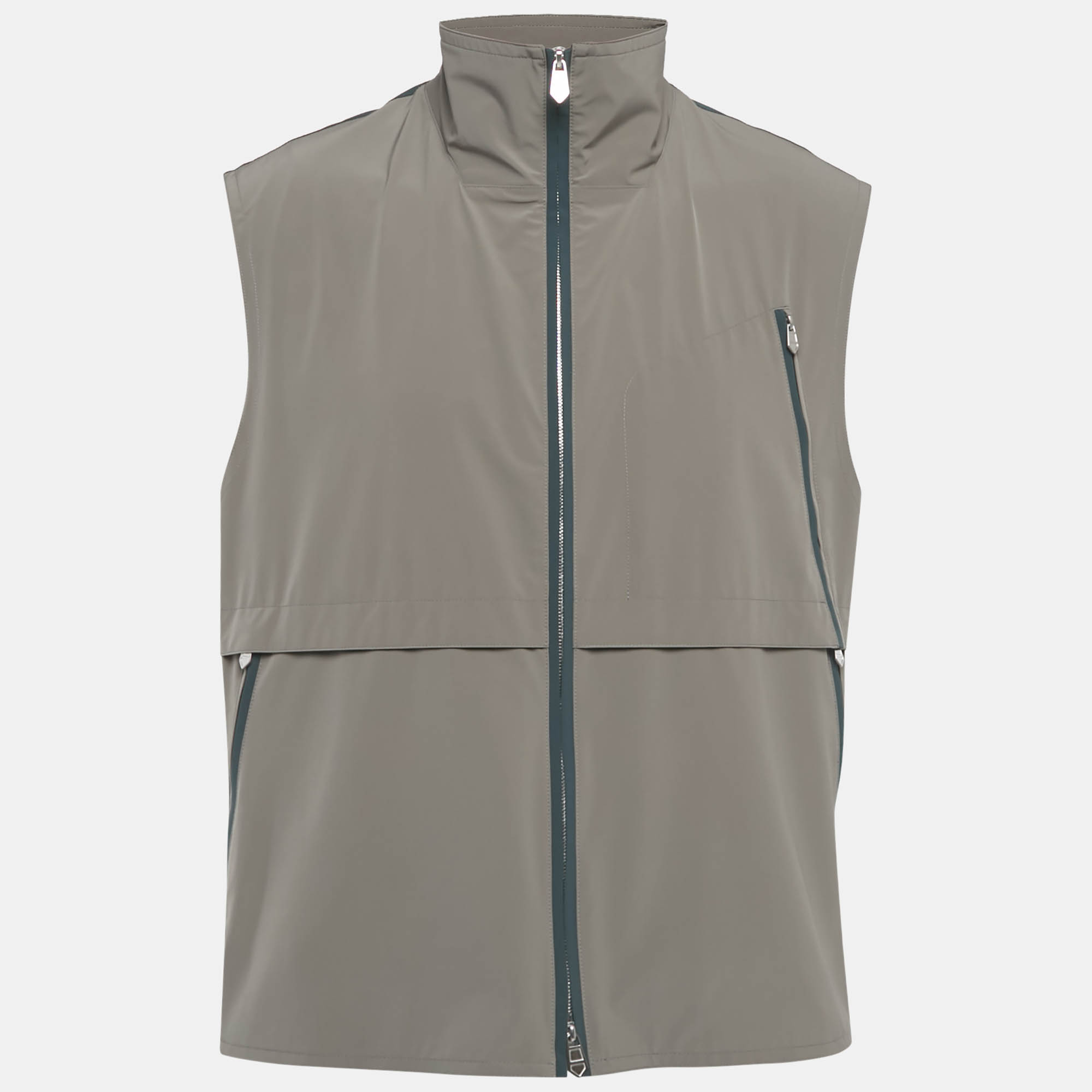 

Hermes Grey Paneled Nylon Vest XXL