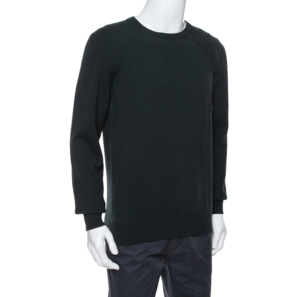 

Hermes Black Spider Embroidered Cashmere Sweater