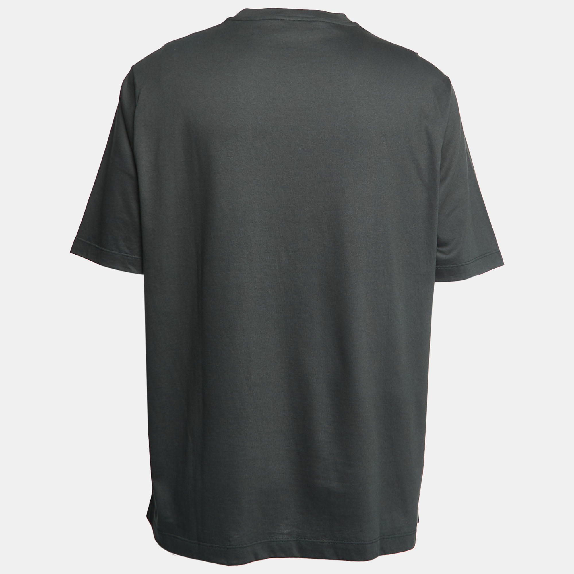 

Hermes Dark Green Cotton Graphic T-Shirt