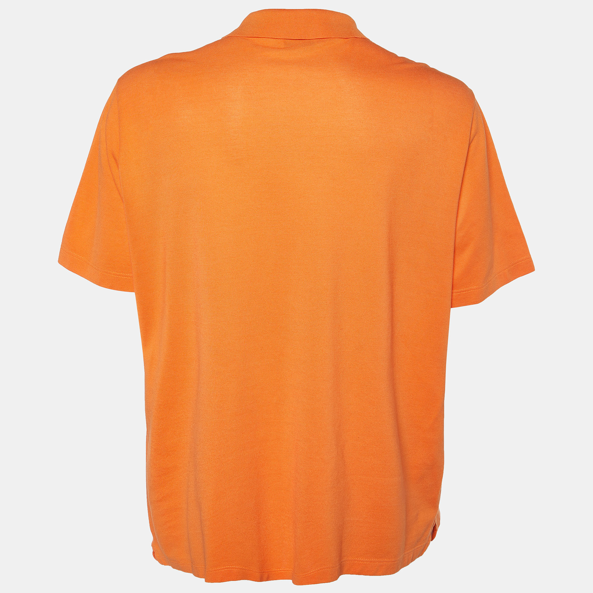 

Hermès Orange Cotton Pique Polo T-Shirt 3XL