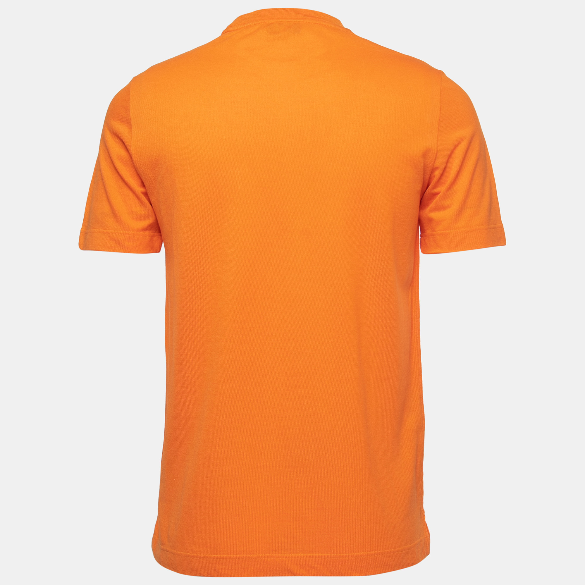 

Hermes Orange Cotton Pique Crew Neck T-Shirt