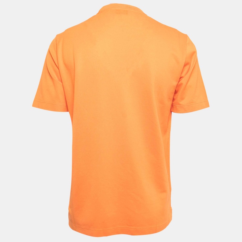 

Hermès Orange Cotton Crew Neck Half Sleeve T-Shirt