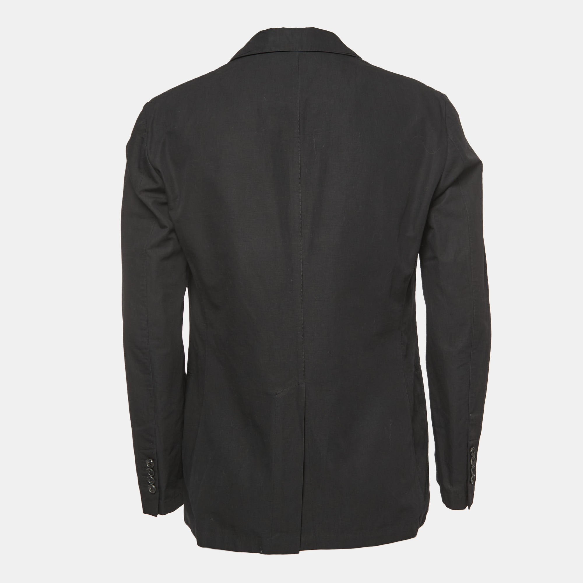 

Hermes Black Cotton Blend Single Breasted Blazer