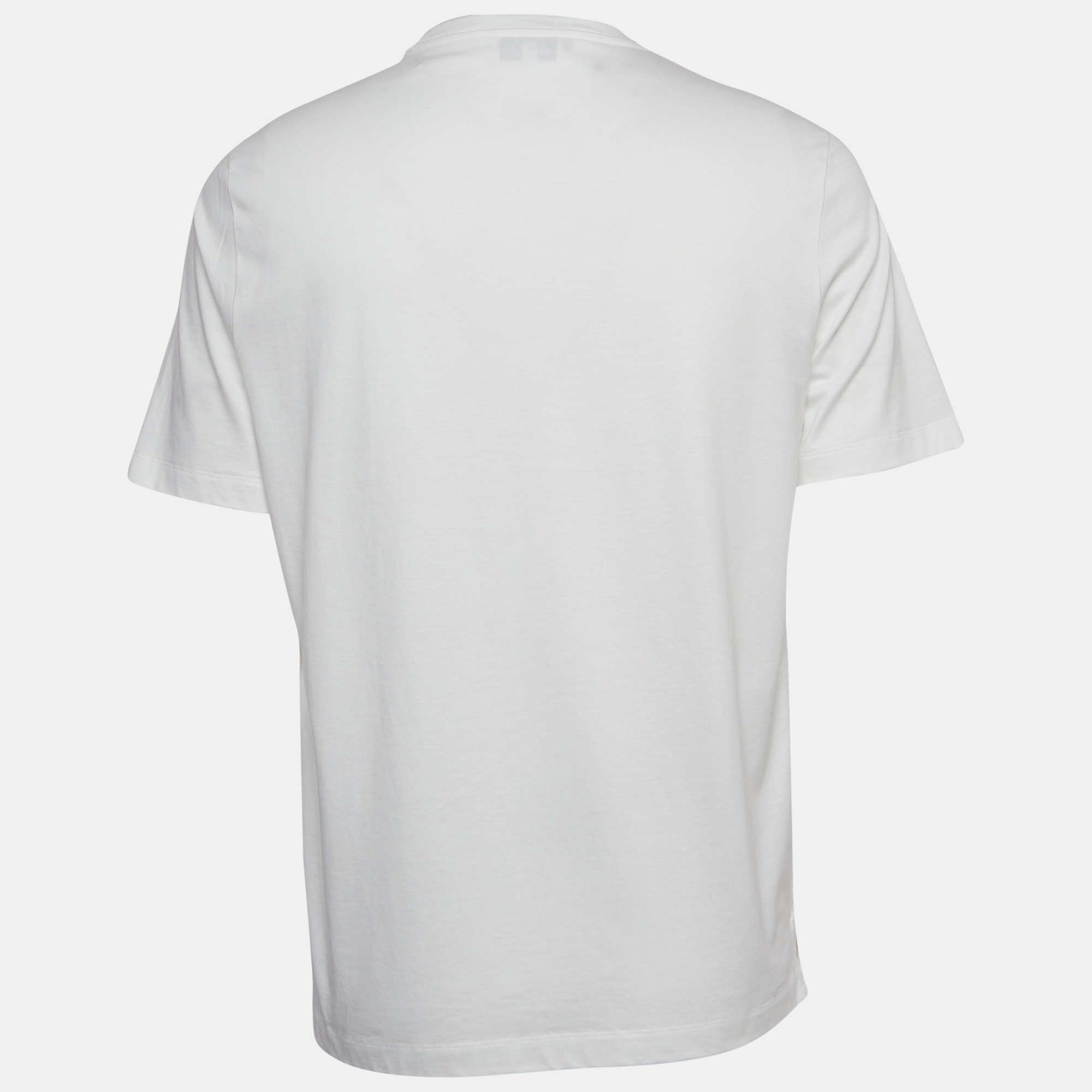 

Hermes White Quarterb'H" Print Cotton Half Sleeve T-Shirt