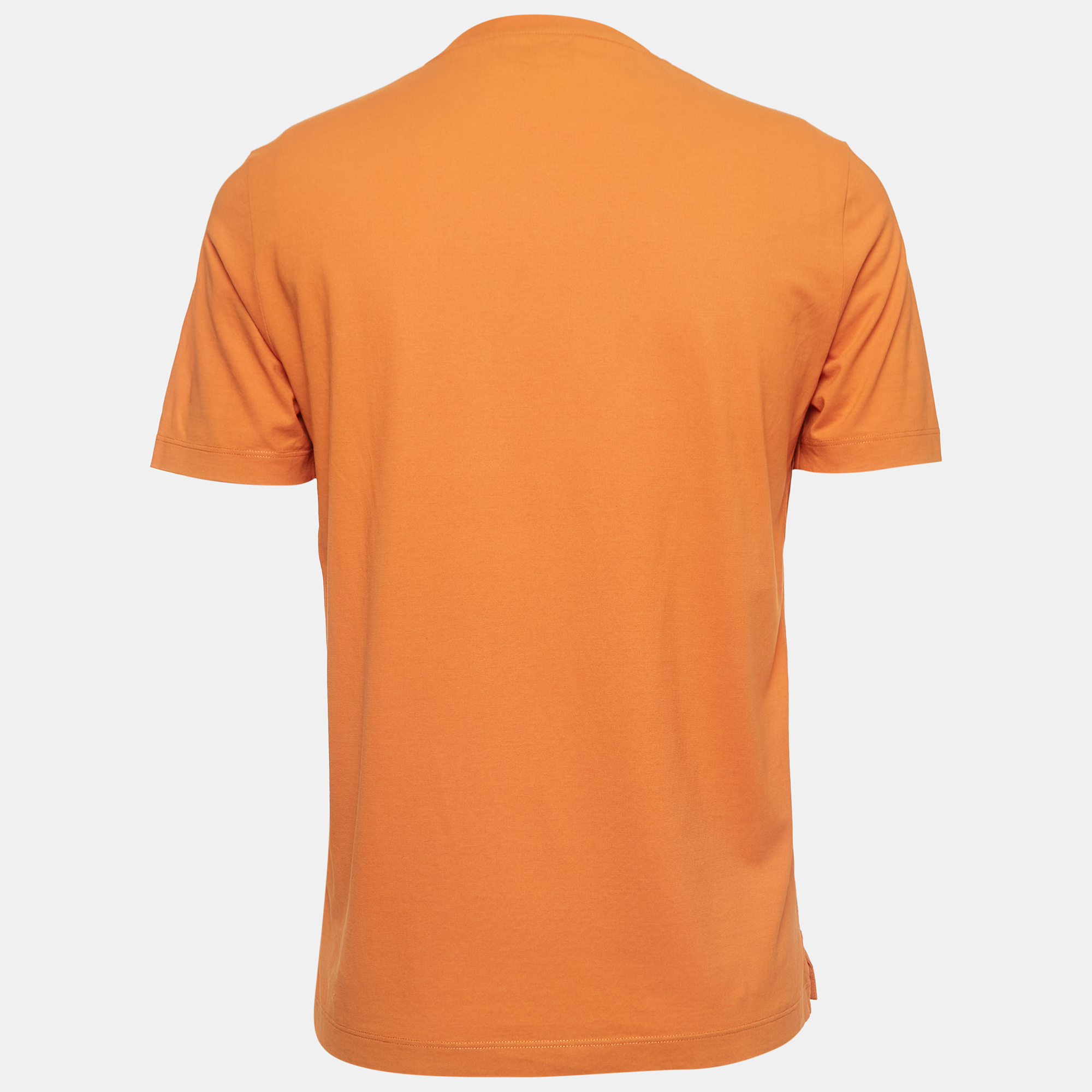 

Hermes Orange Cotton Pocket Detail Half Sleeve T-Shirt
