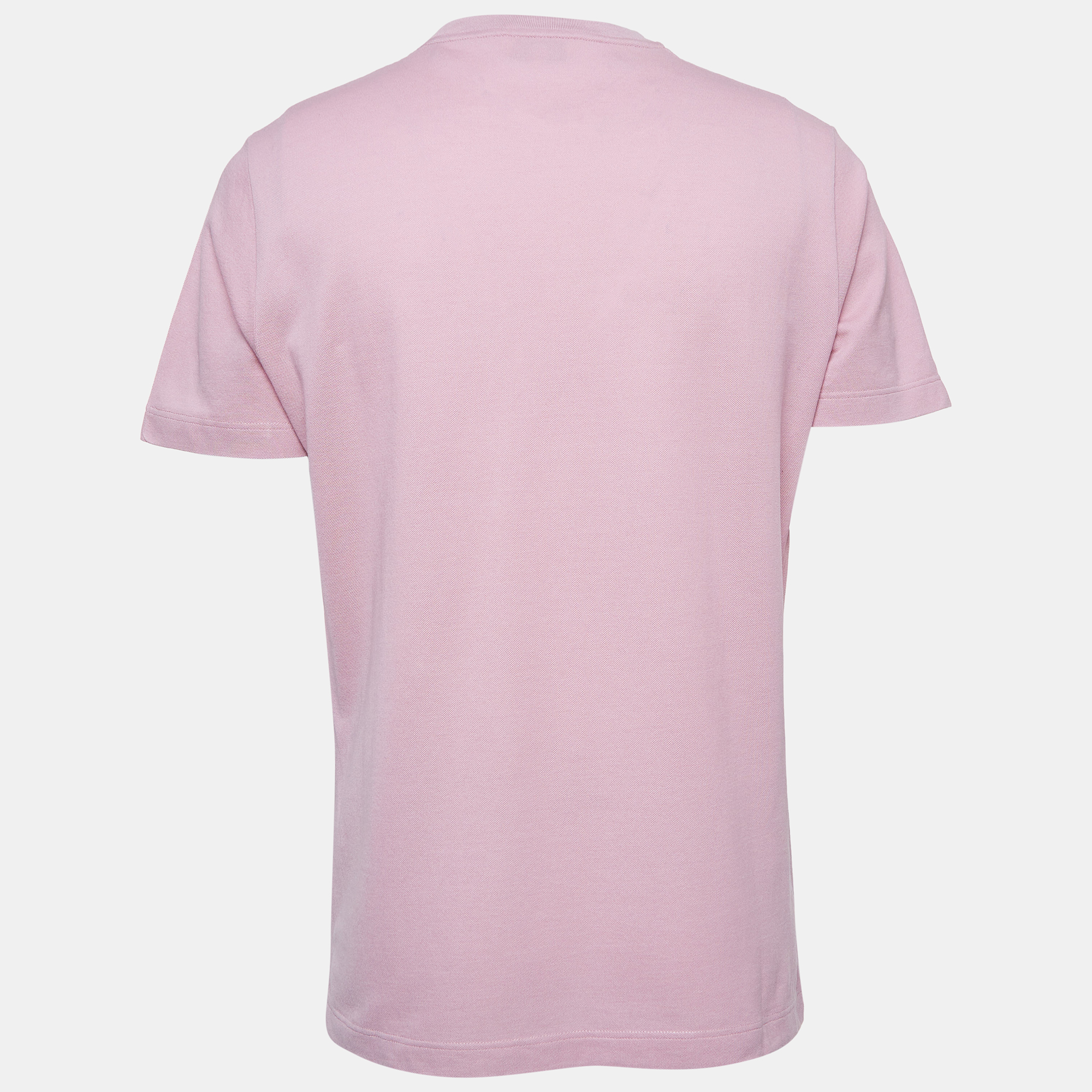 

Hermes Pink Cotton Pique Round Neck T-Shirt