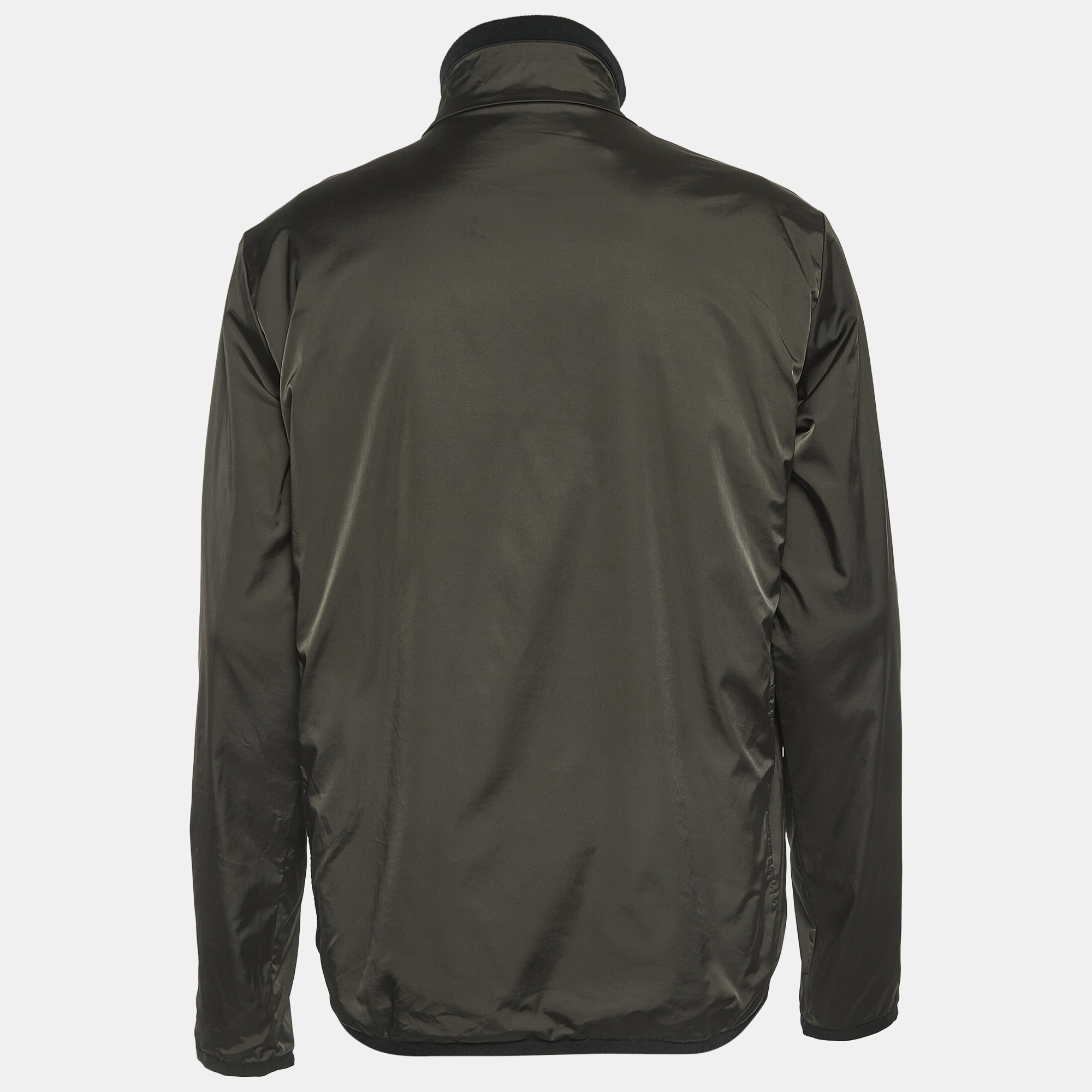 

Hermes Grey Warm-Up Nylon Zipper Jacket