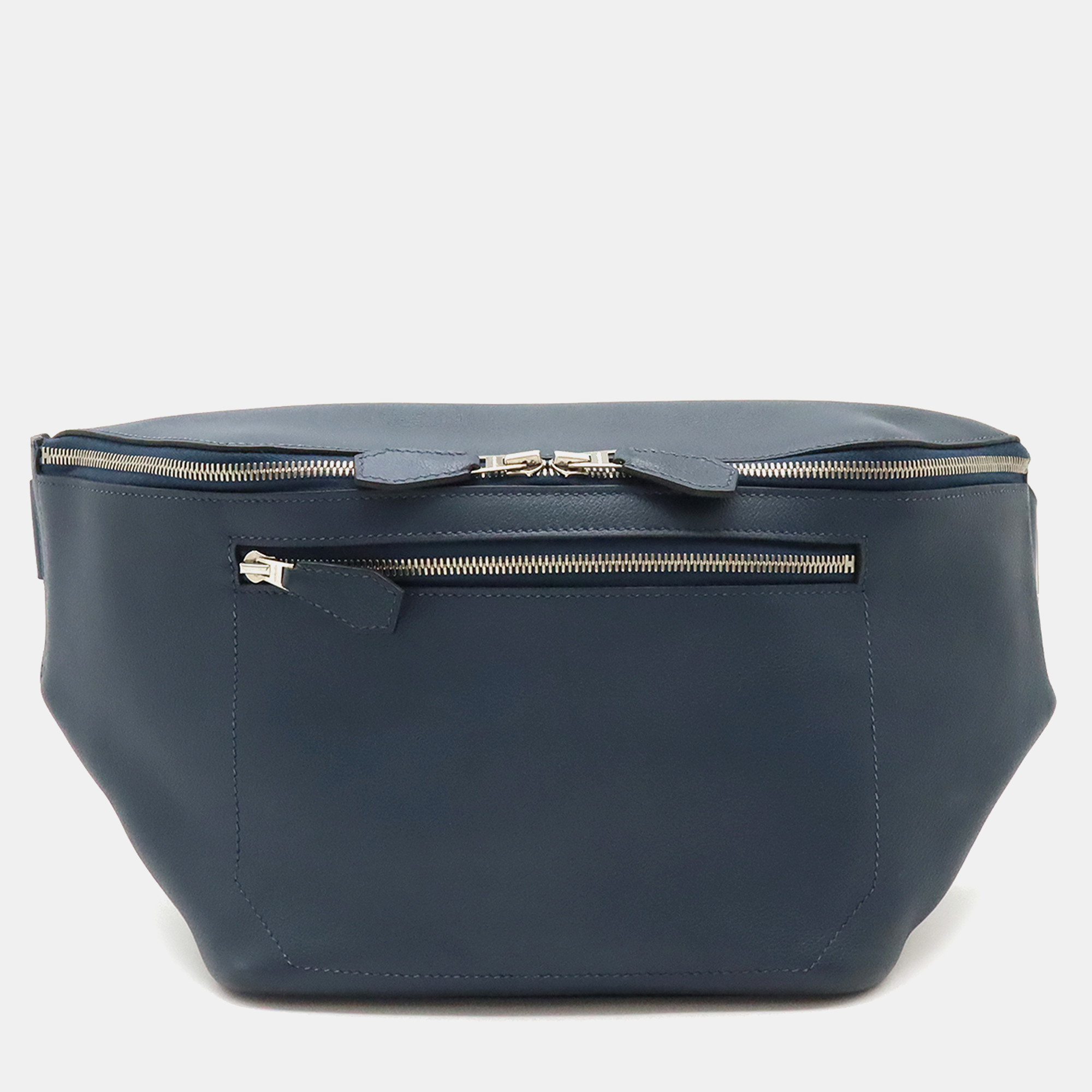 

Hermes Blue Leather Cityslide Cross PM Belt Bag