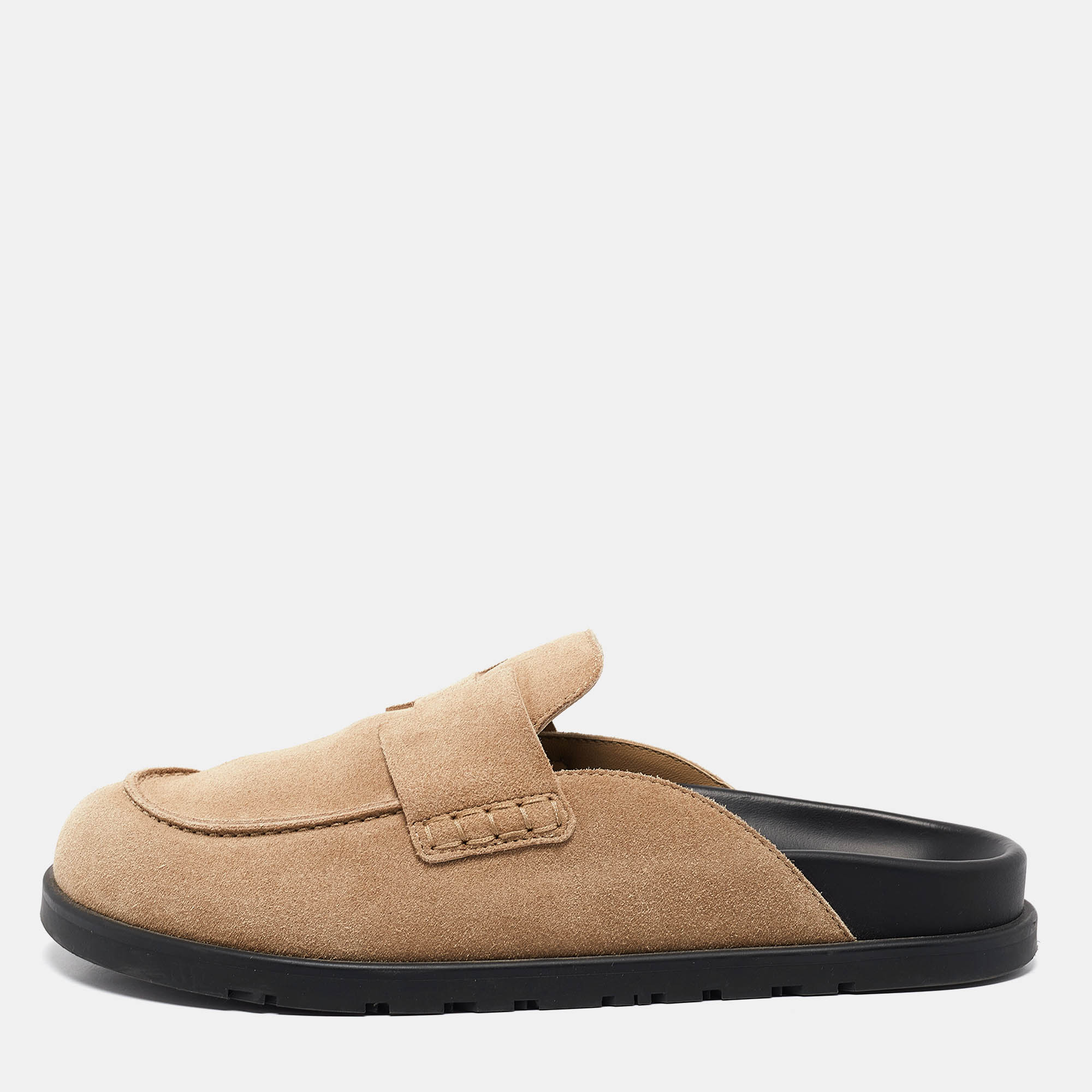 

Hermès Brown Suede Go Mules Size