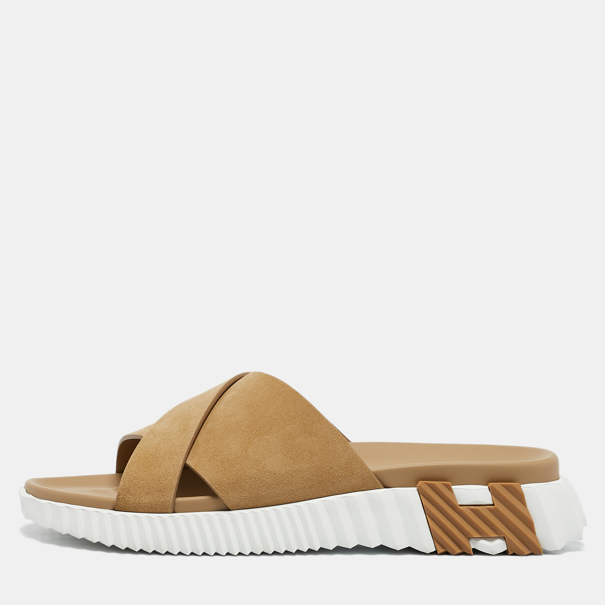 

Hermès Beige Suede Infra Sandals Size