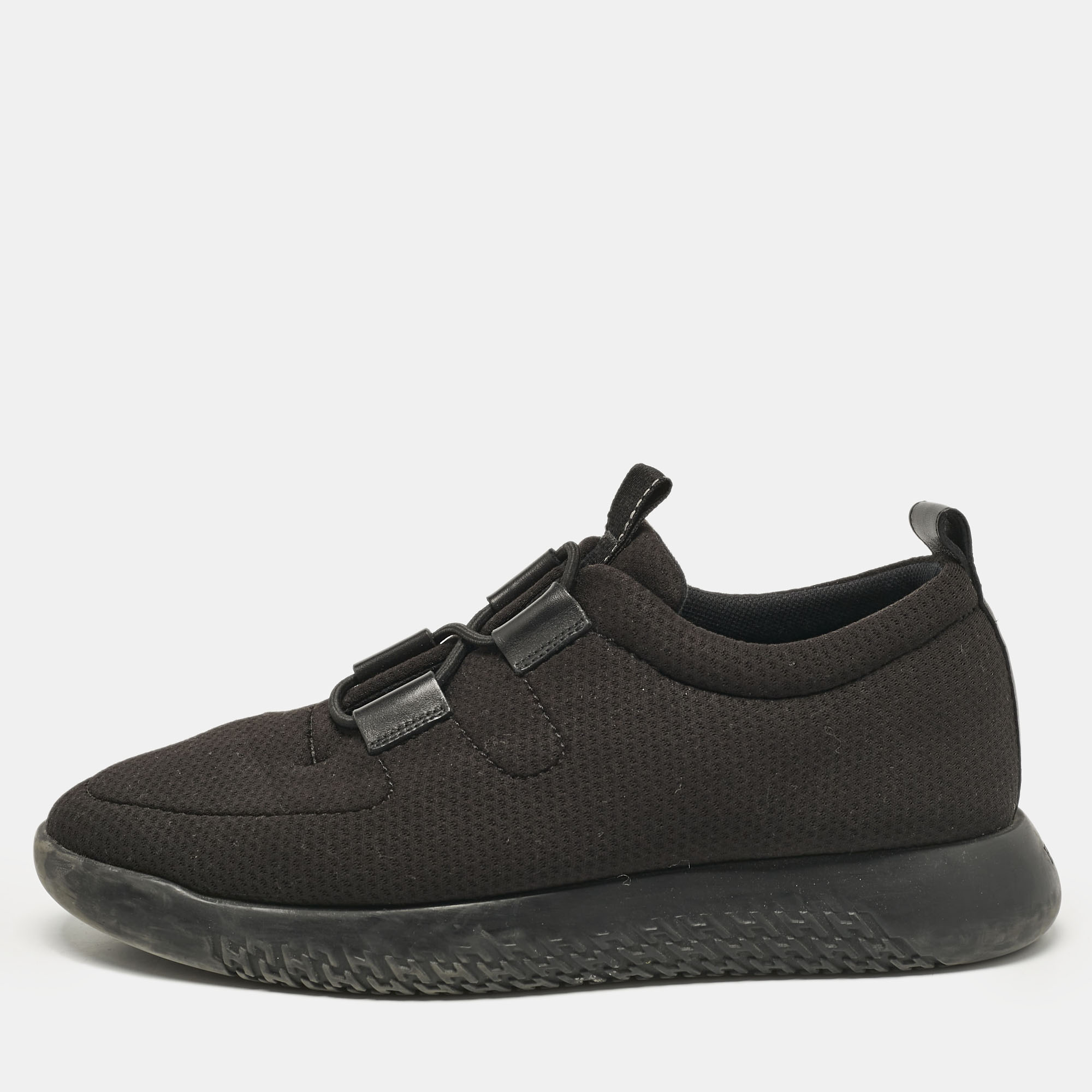 

Hermes Black Mesh Team Sneakers Size