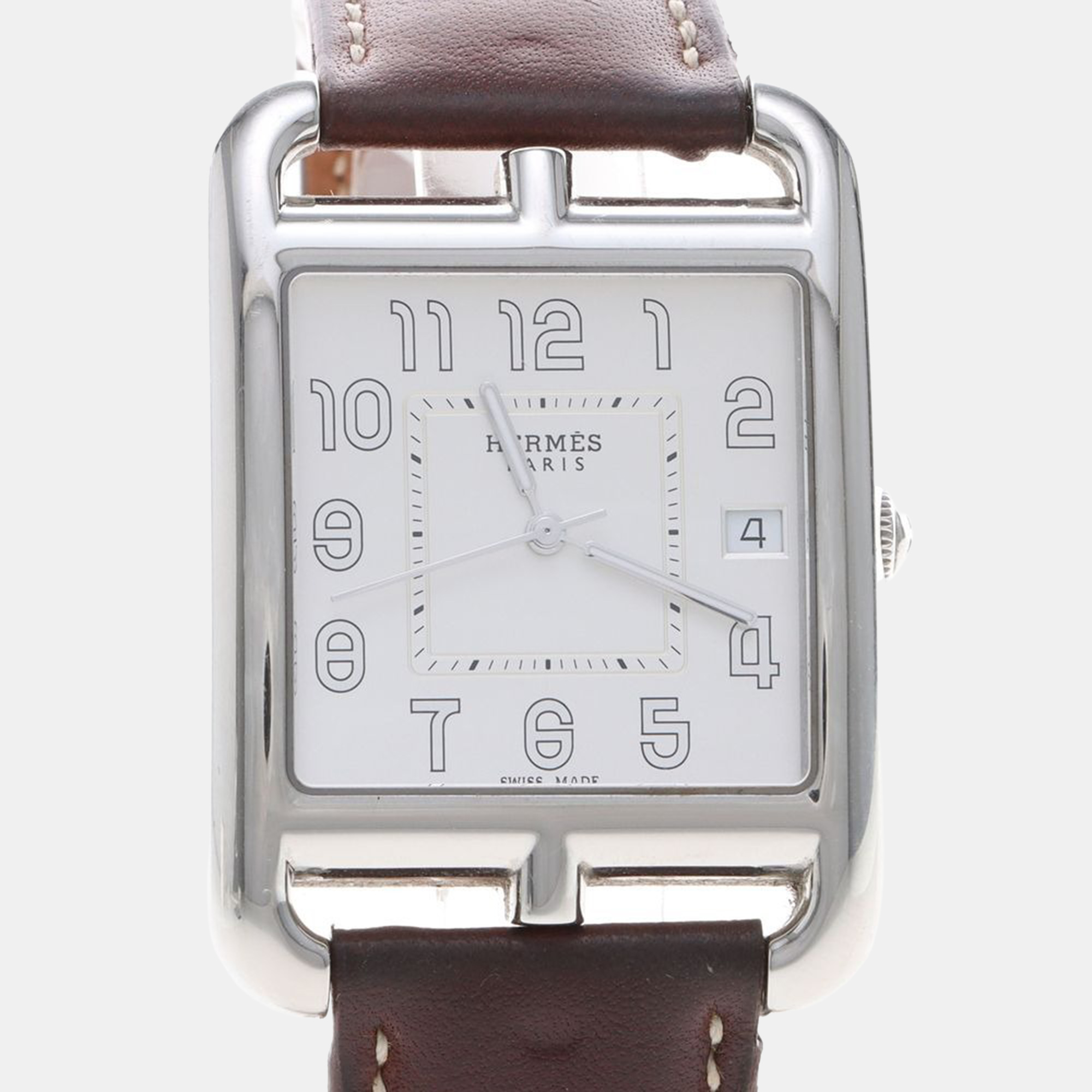 

Hermes Cape Cod CC1.810 Quartz Stainless Steel Men's Wristwatch 33 mm, White