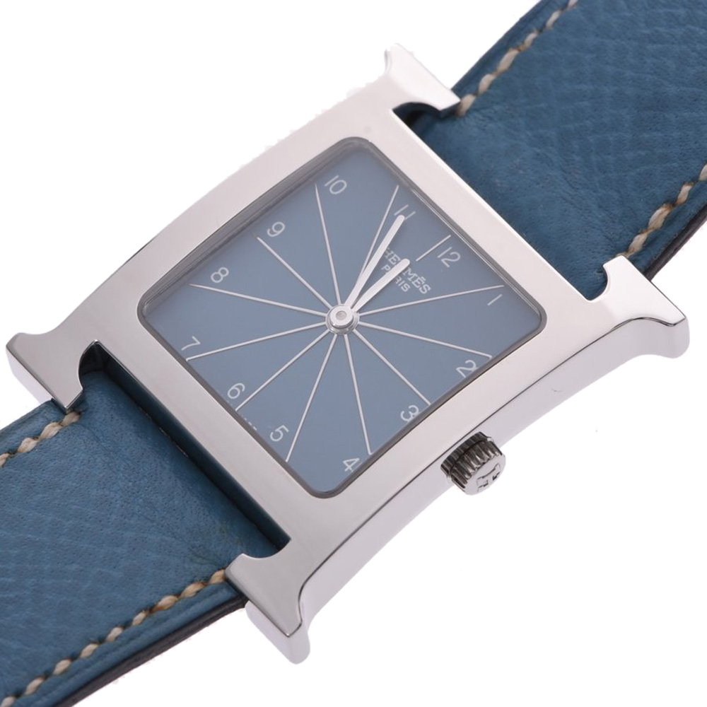 

Hermes Blue Stainless Steel Ramsis HH1.510 Men's Wristwatch