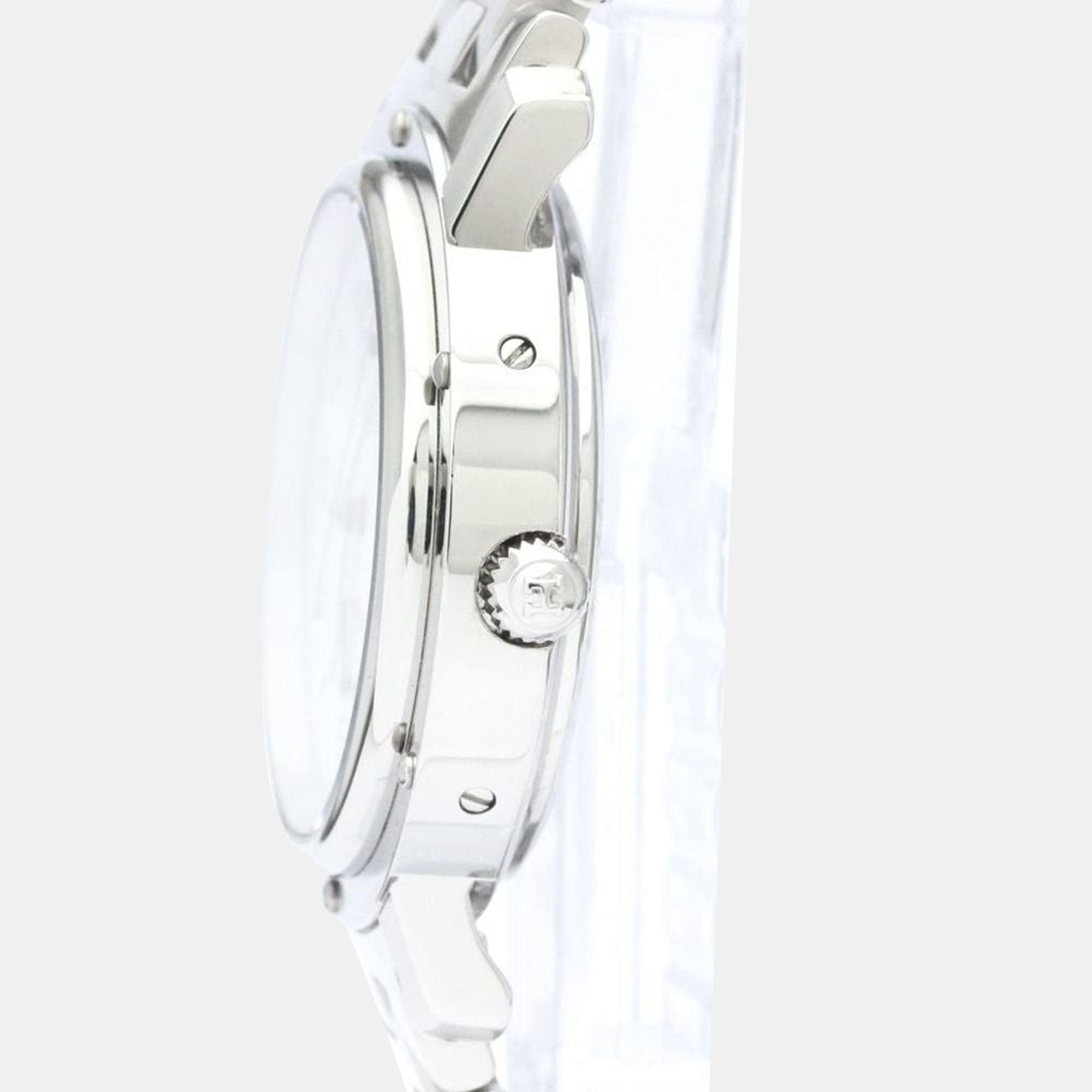 

Hermes White Stainless Steel Clipper CL5.710 Quartz Men's Wristwatch 36 mm